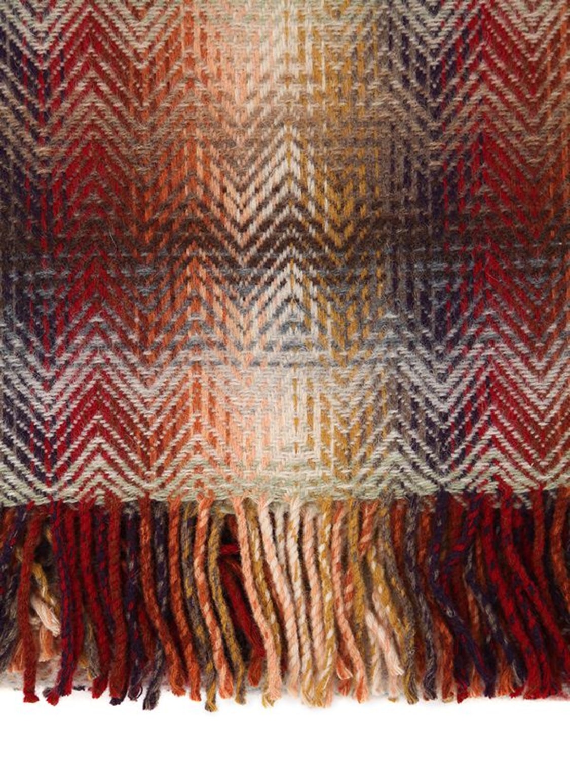 Shop Missoni Home Collection Montgomery Wool Blend Throw In Brown