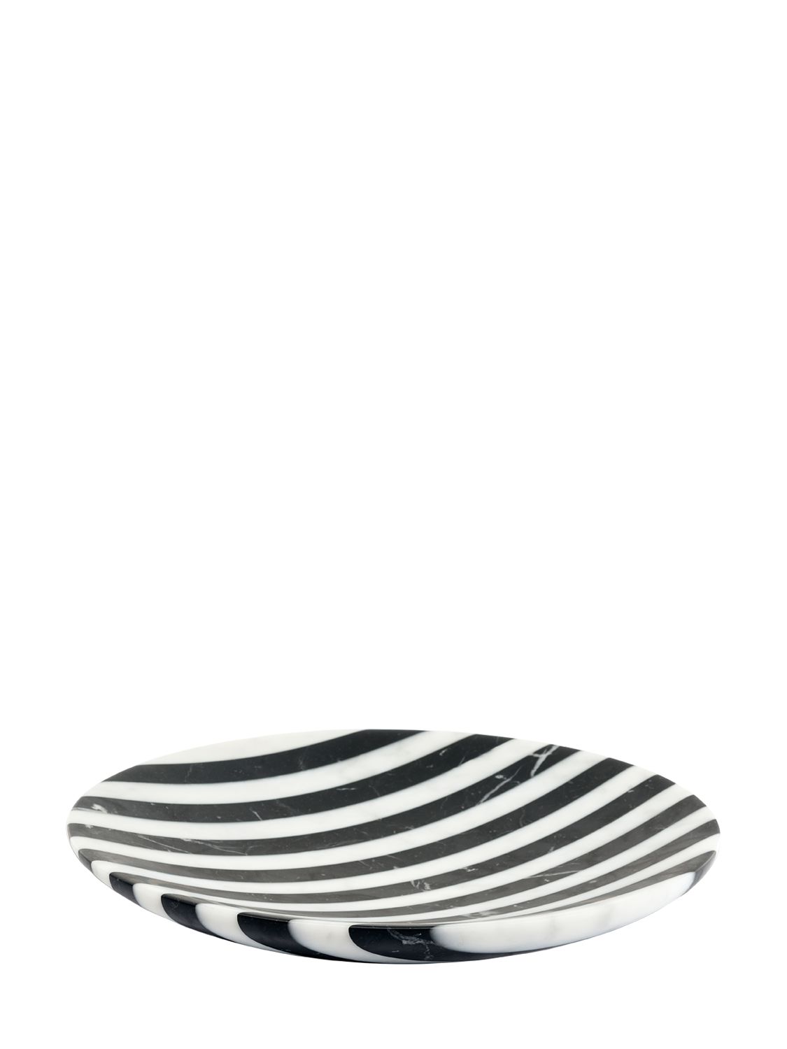 Editions Milano Alice Marble Bowl In Black,white