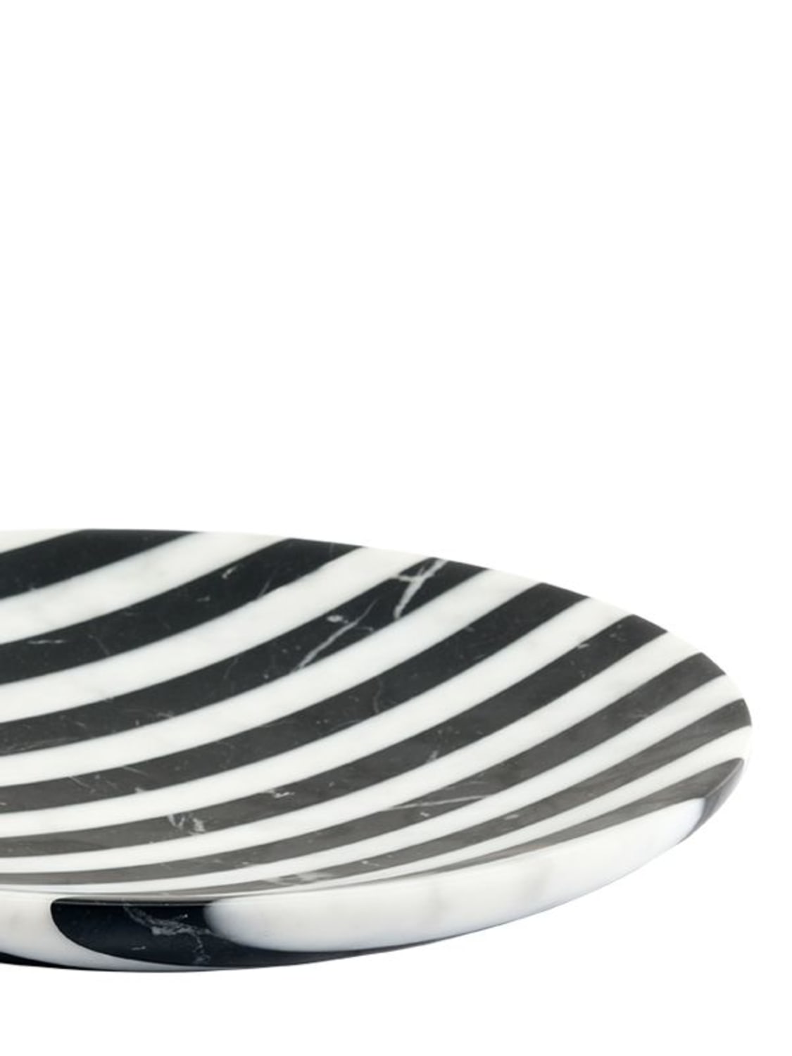 Editions Milano Alice Marble Bowl In Black,white