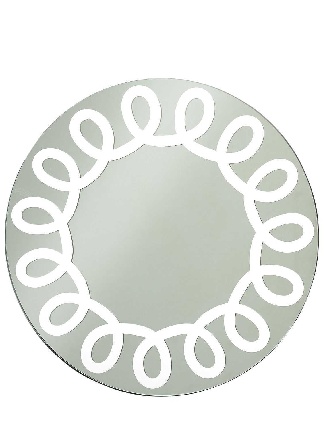Gervasoni Brick 99 Decorated Mirror In Silver