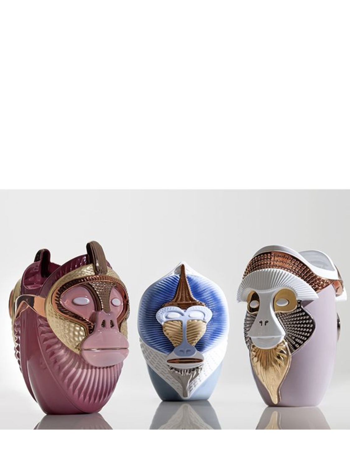 Shop Bosa Brazza Primates Vase In Multicolor