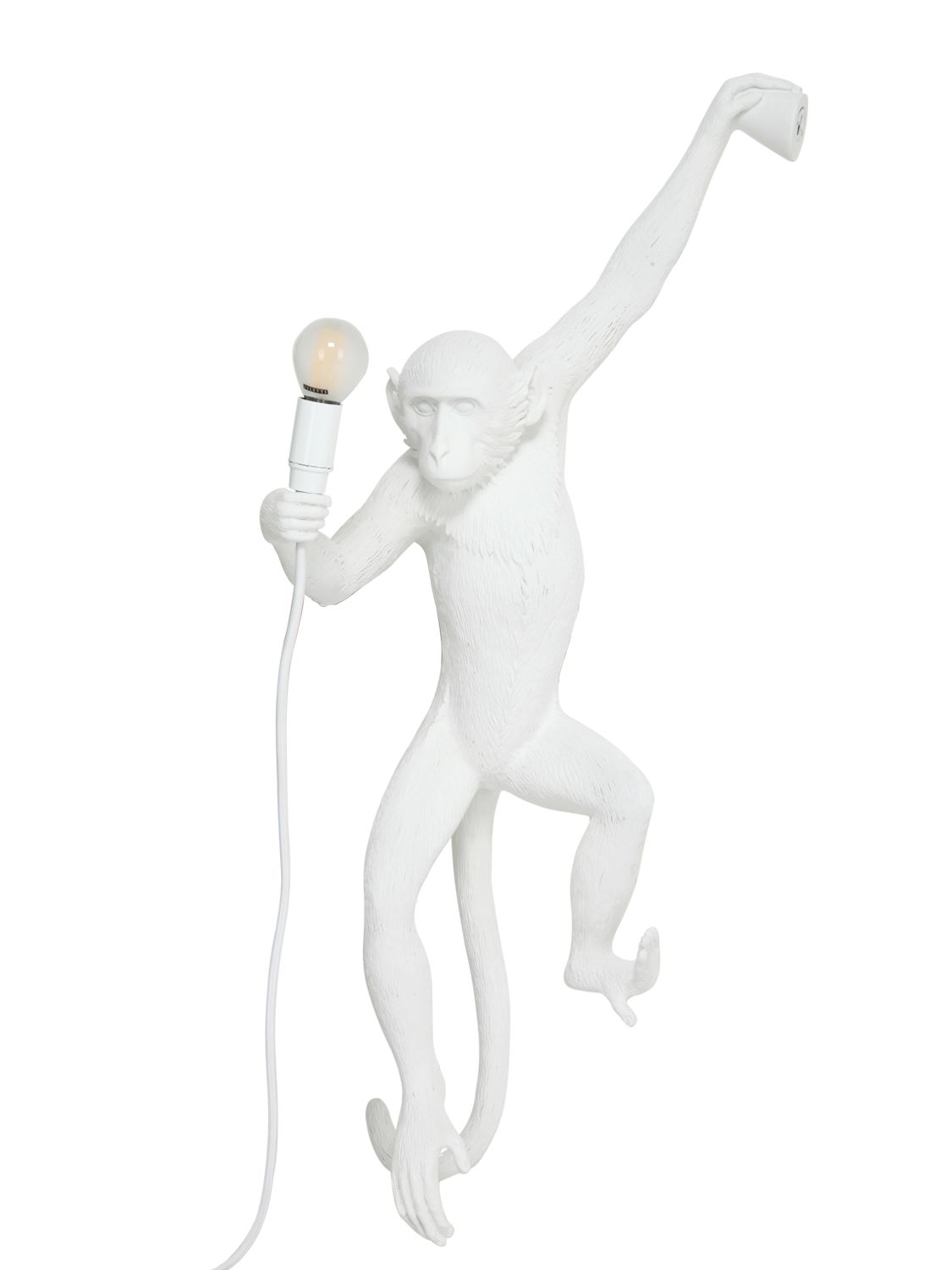 Seletti Monkey Hanging Wall Lamp In White