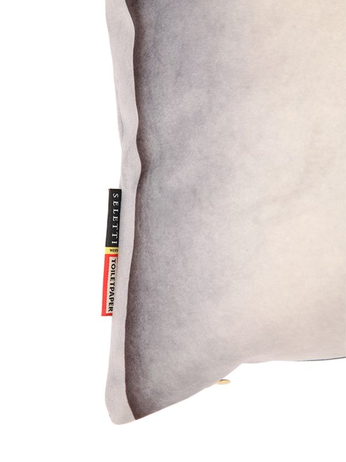 Seletti Two Of Spades Printed Cushion In Multicolor