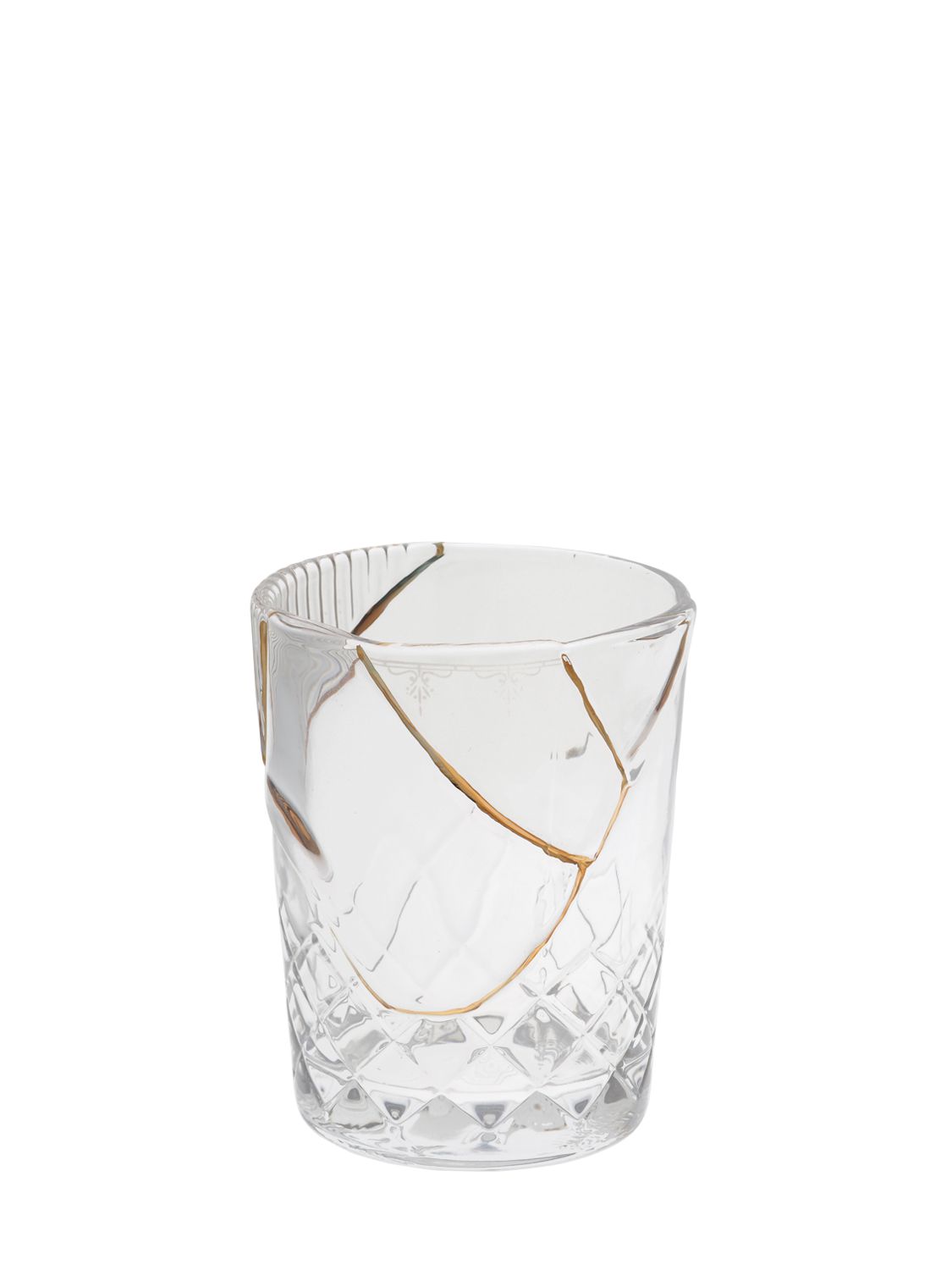 Seletti Kintsugi Water Glass In Transparent