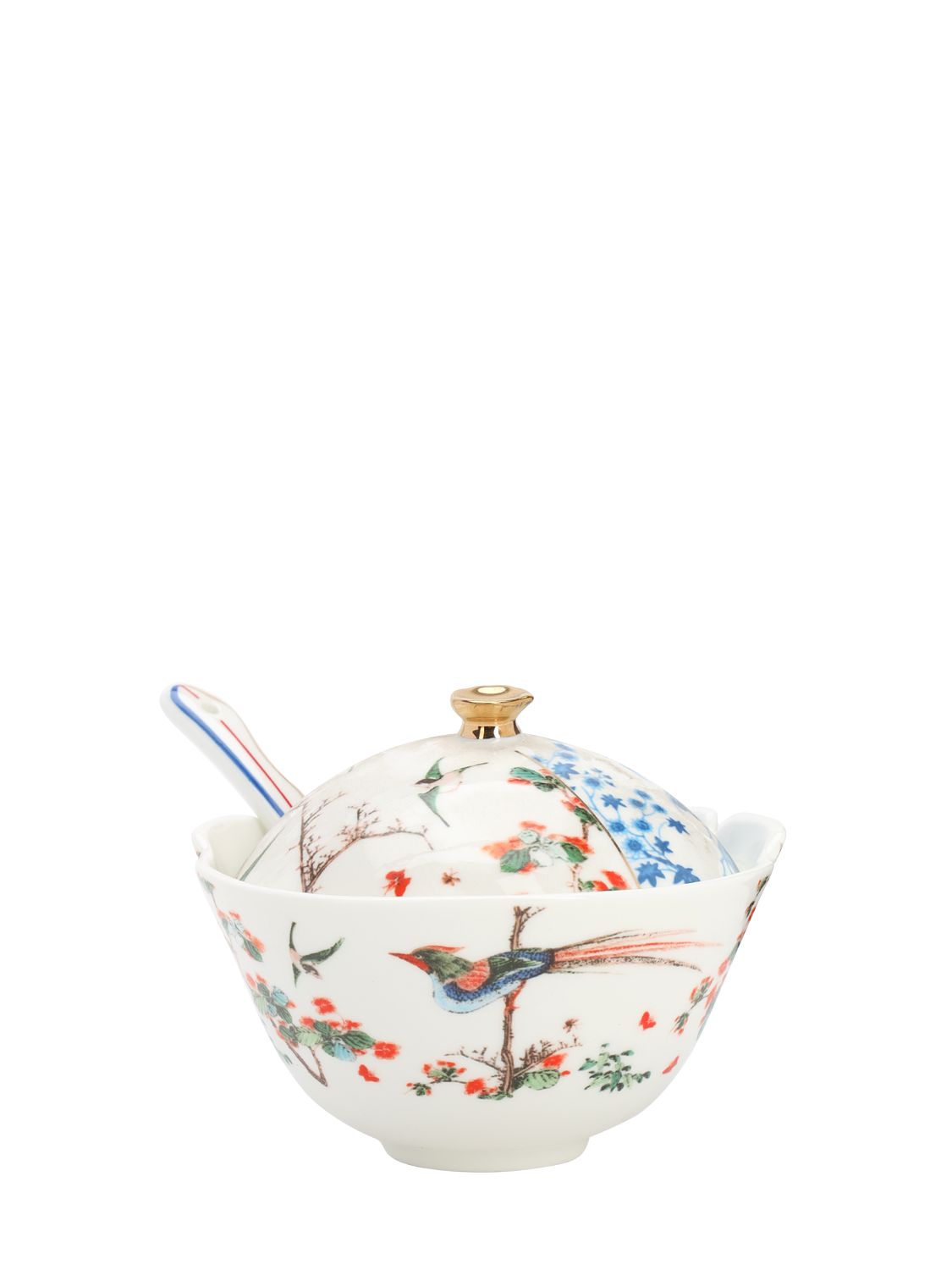 Seletti Hybrid Maurilia Bone China Sugar Bowl In Multi