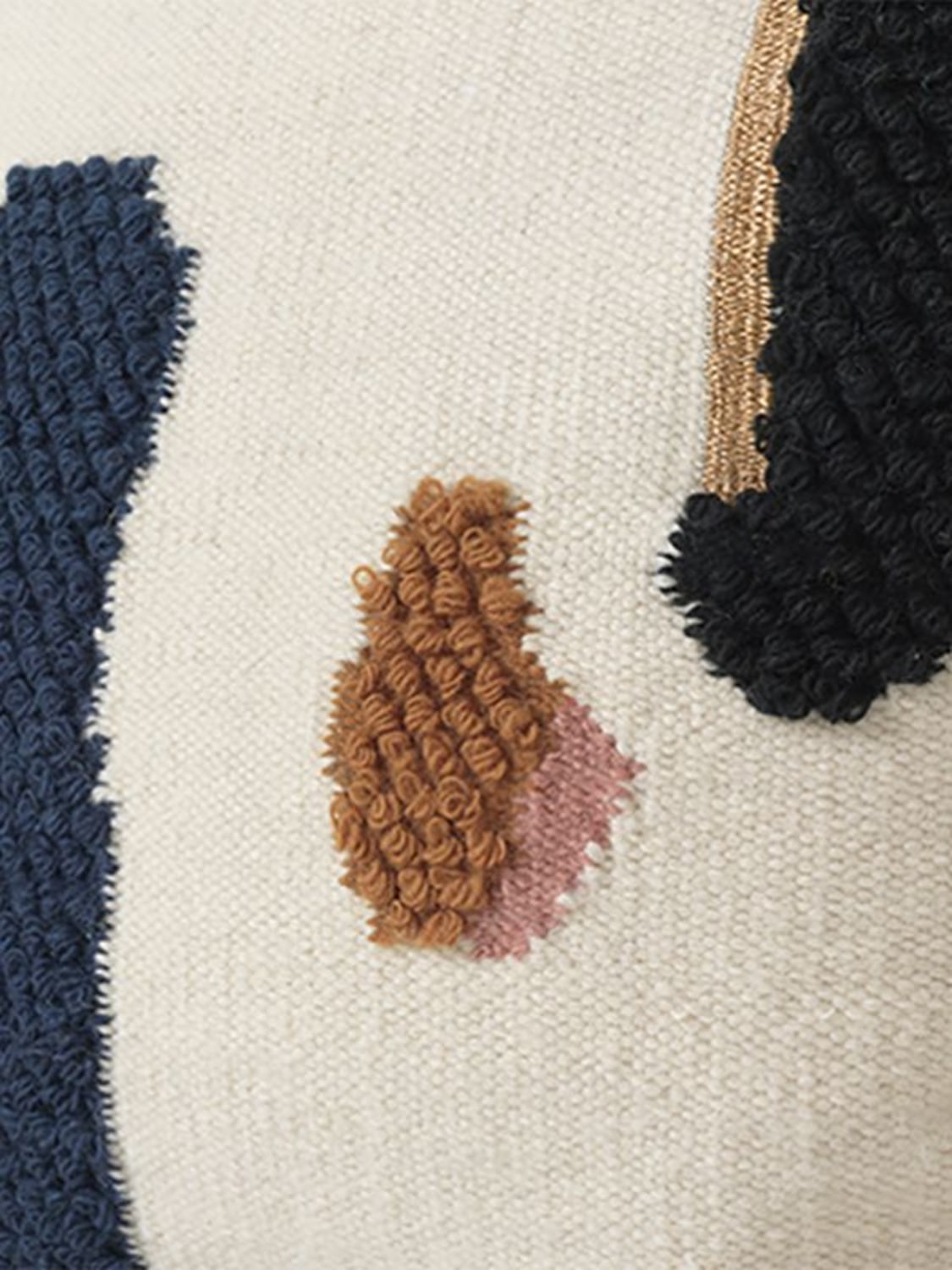 Shop Ferm Living Mount Wool & Cotton Cushion In Multicolor