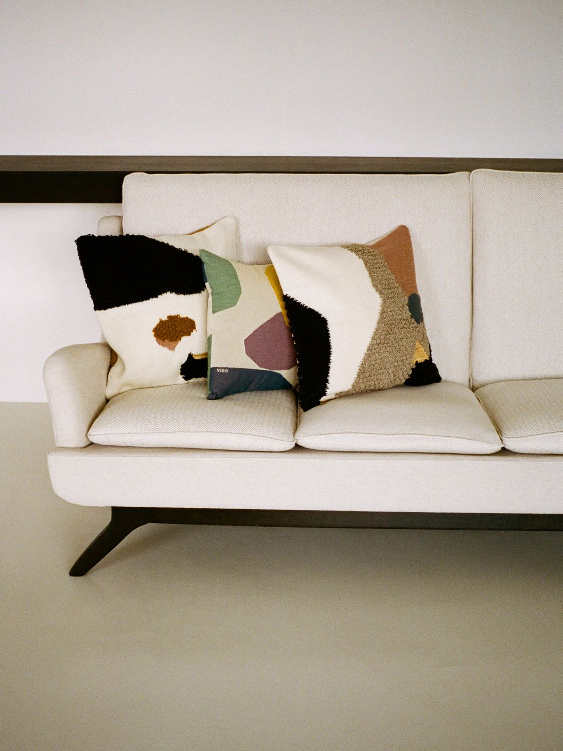 Shop Ferm Living Mount Wool & Cotton Cushion In Multicolor