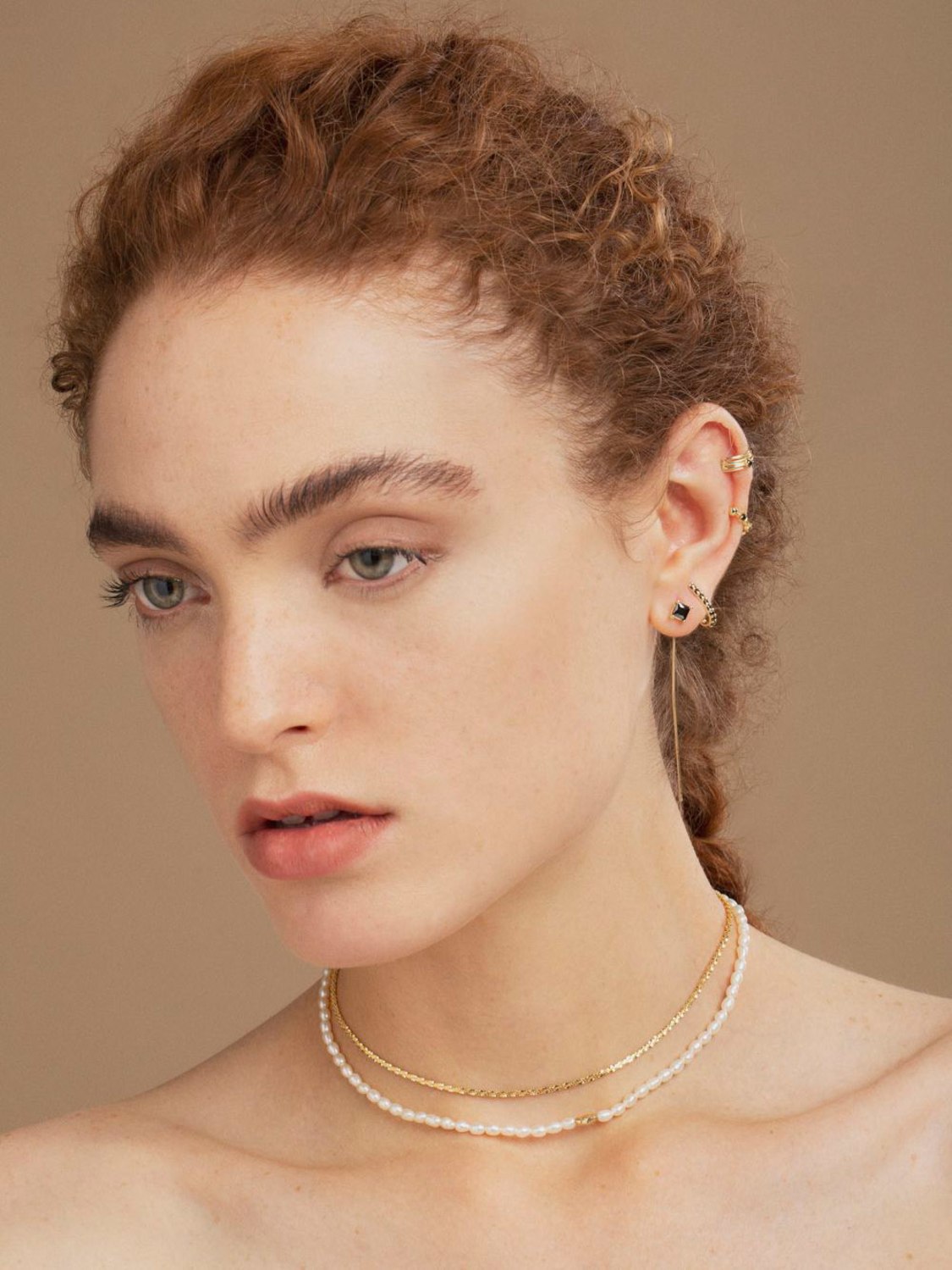 36cm 9kt Gold & Pearl Balmy Choker