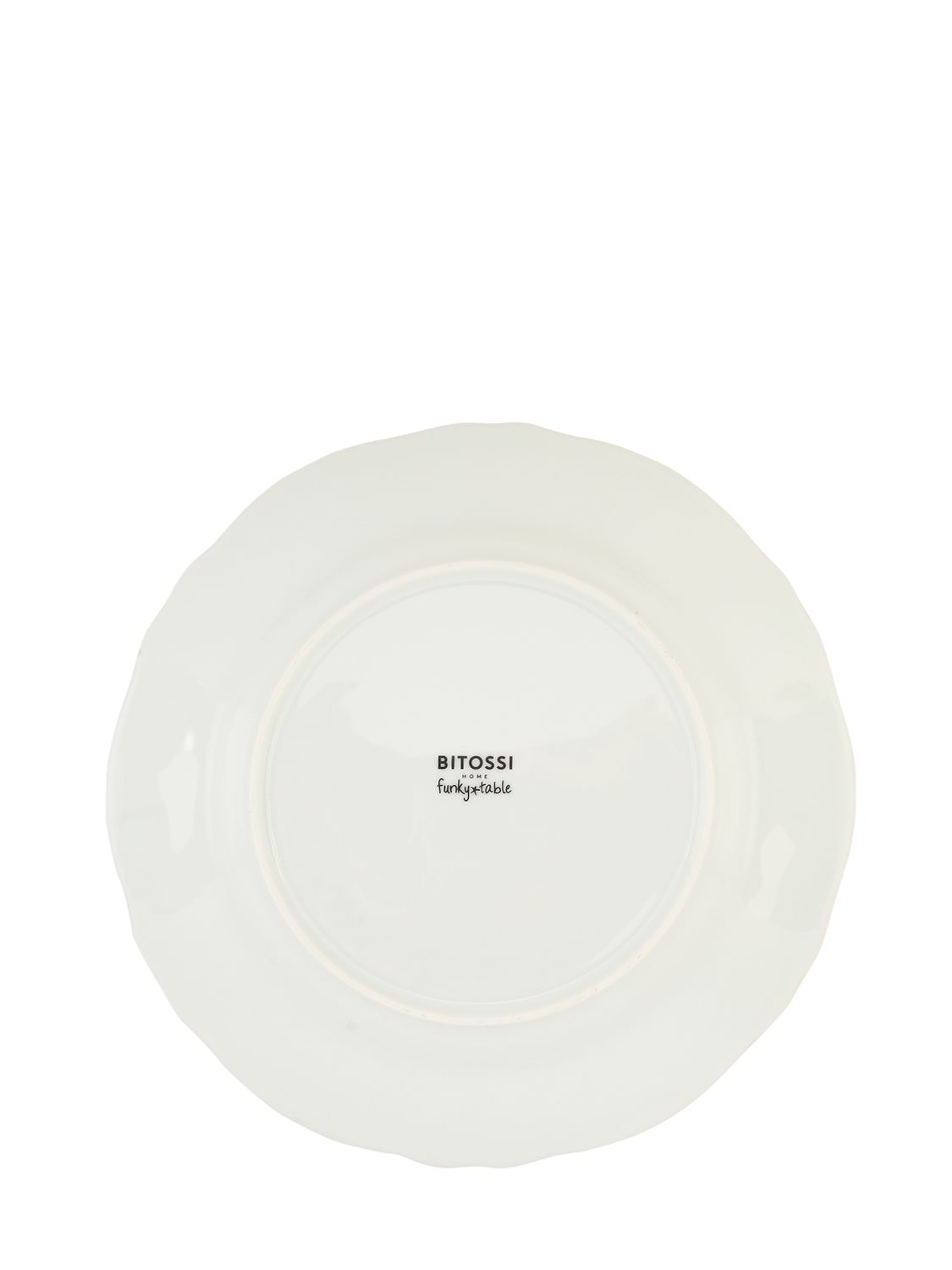 Shop Bitossi Home Painted Porcelain Dinner Plate In White,blue