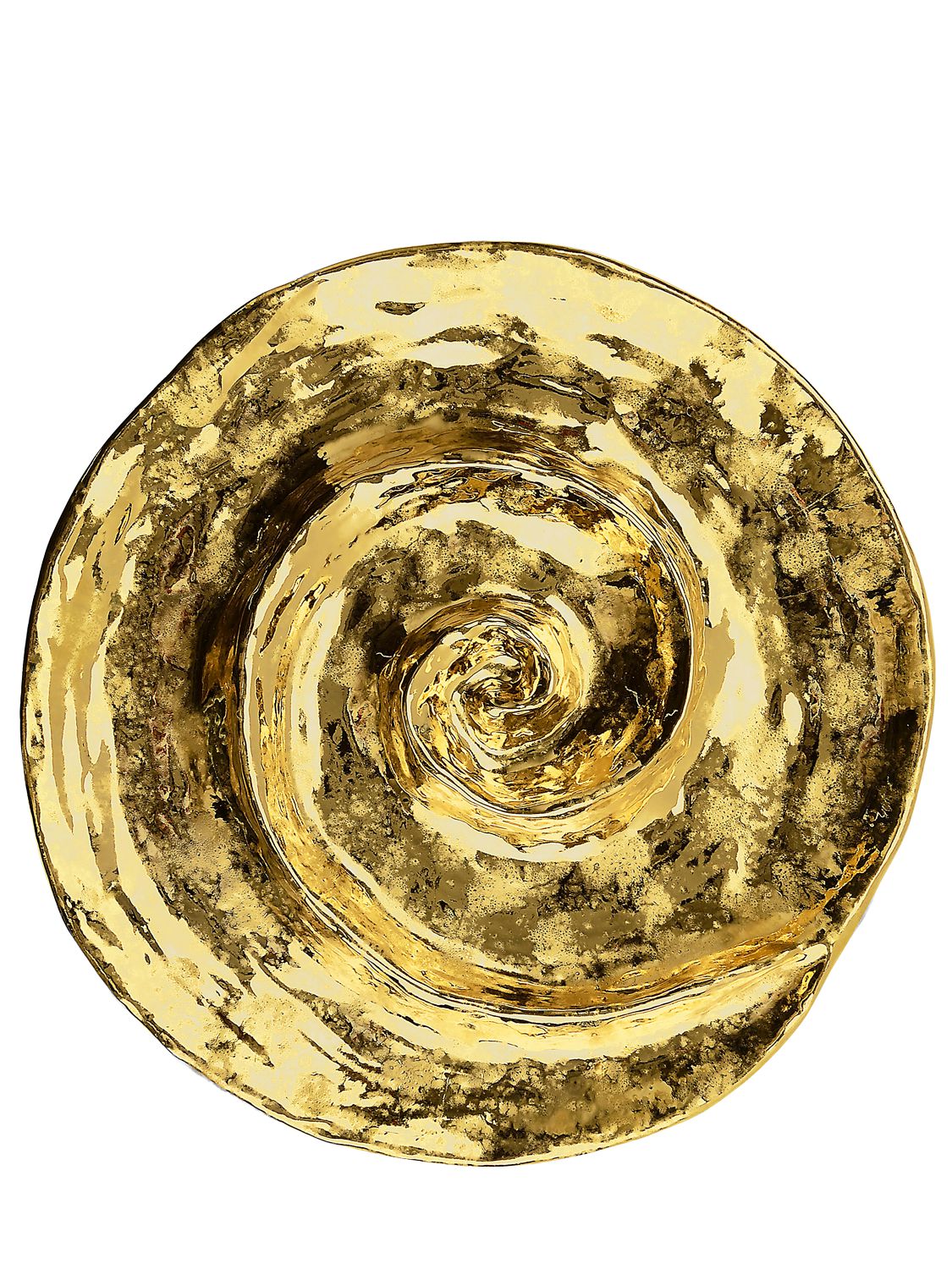 Marioni Colbula Ceramic Tray In Gold