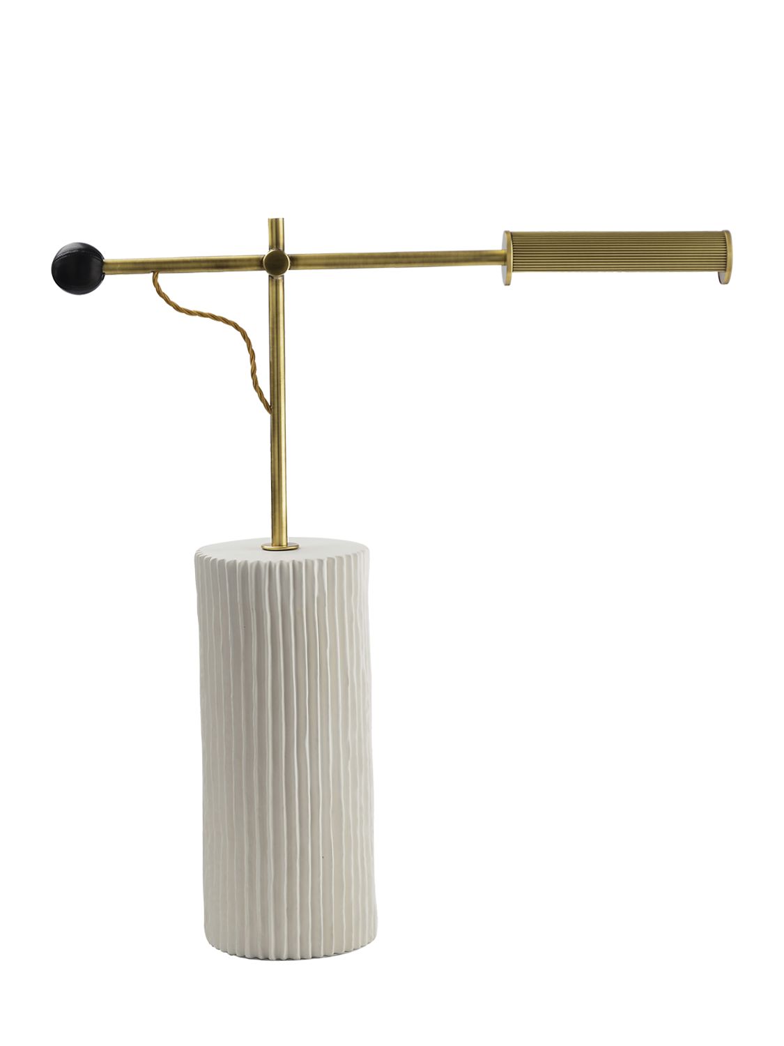 Marioni Goldie A Ceramic & Brass Table Lamp In Multi