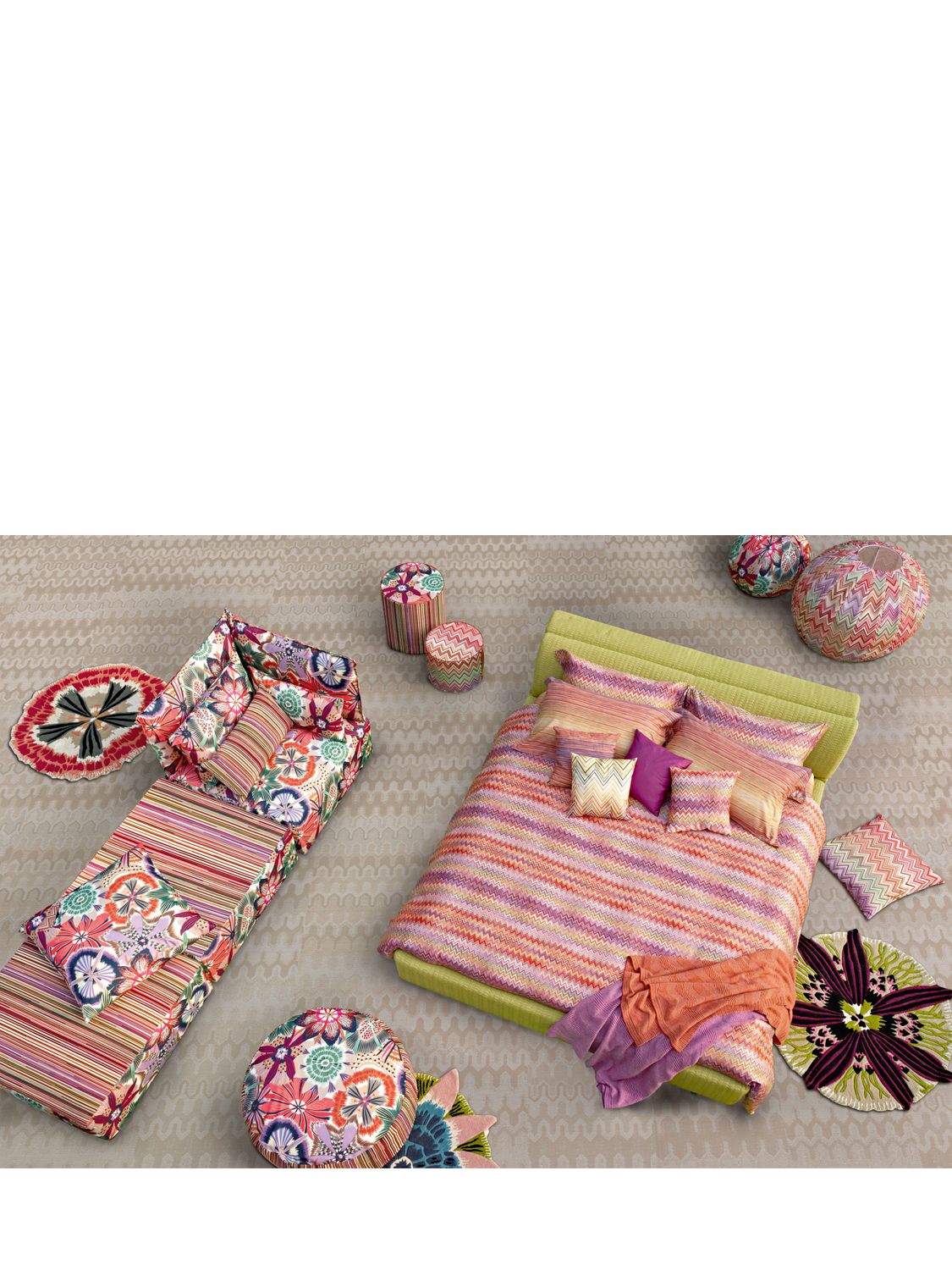MISSONI HOME COLLECTION BOTANICA WOOL & VISCOSE RUG 