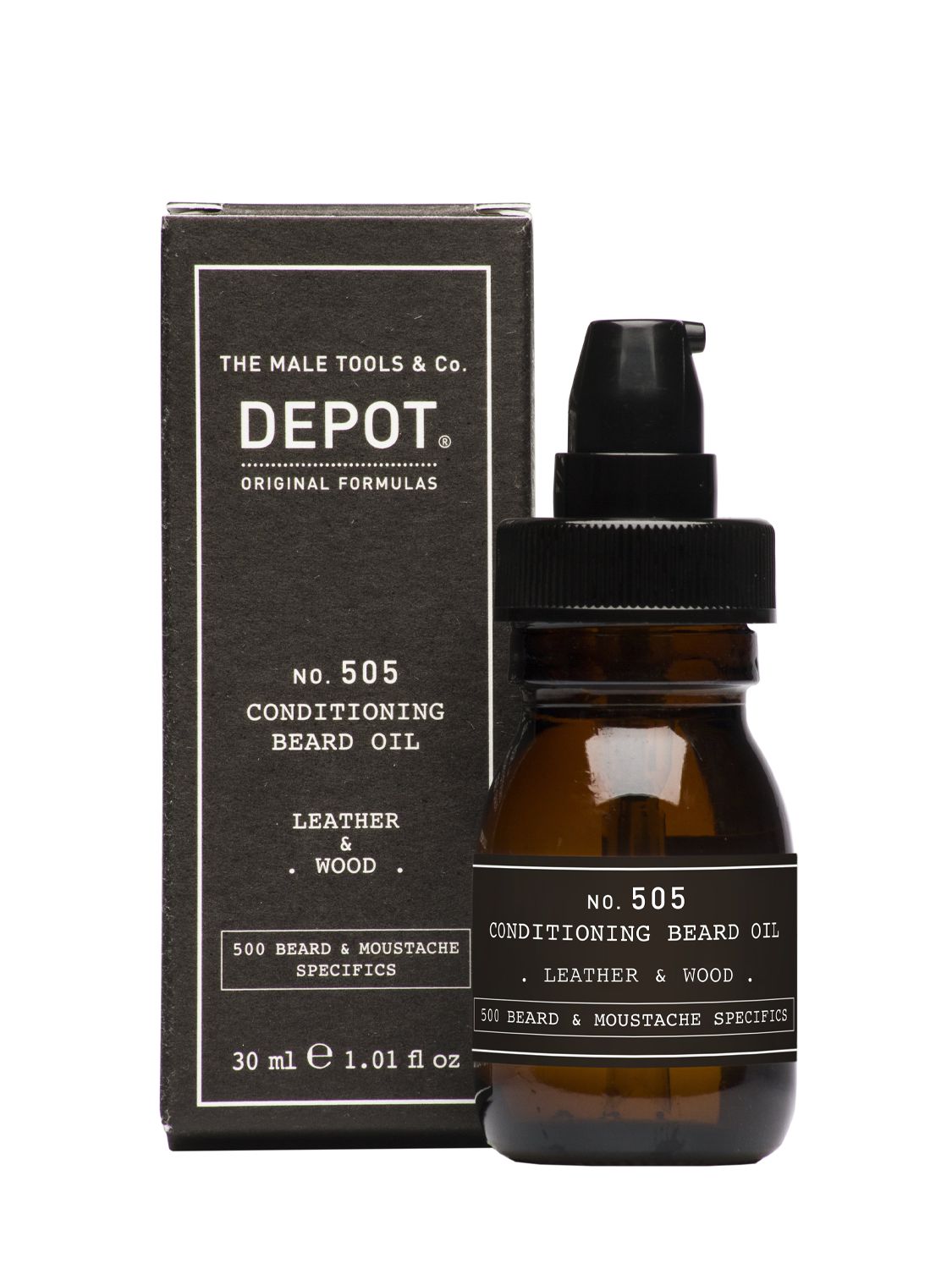  Depot Depot | Beauty - Hombre Aceite Para La Barba Leather & Wood 30ml Transparente Unique 