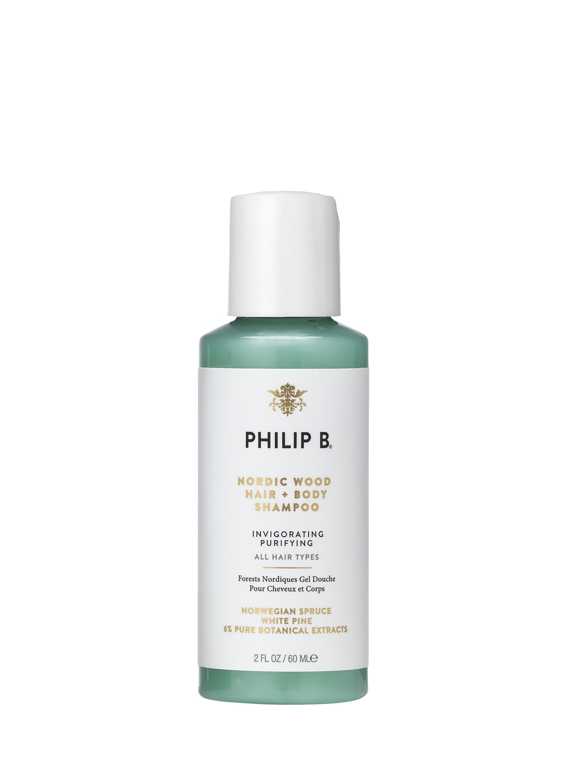 60ml Nordic Wood Hair & Body Shampoo