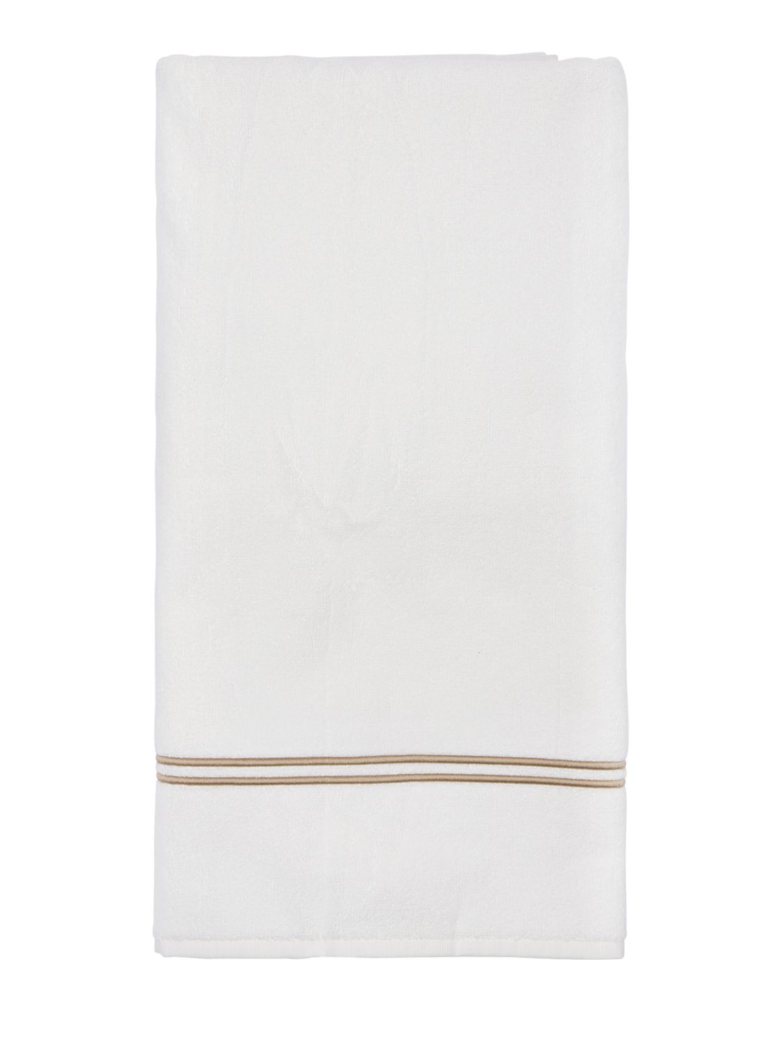 Frette Hotel Classic Bath Towel In White,khaki