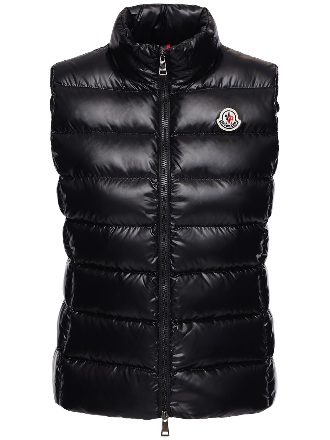 Shop Moncler Ghany Nylon Down Vest In Black