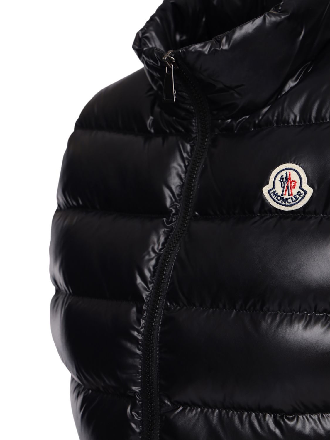 Shop Moncler Ghany Nylon Down Vest In Black