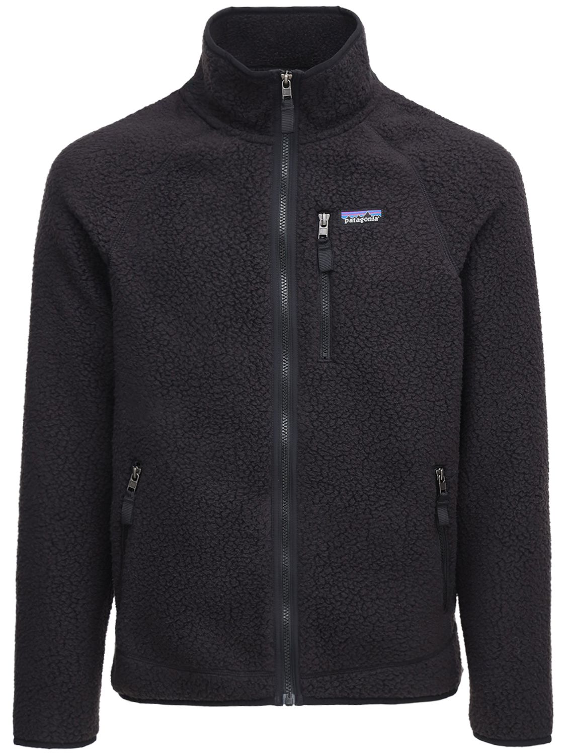 Patagonia Retro Tech Fleece Jacket In Black