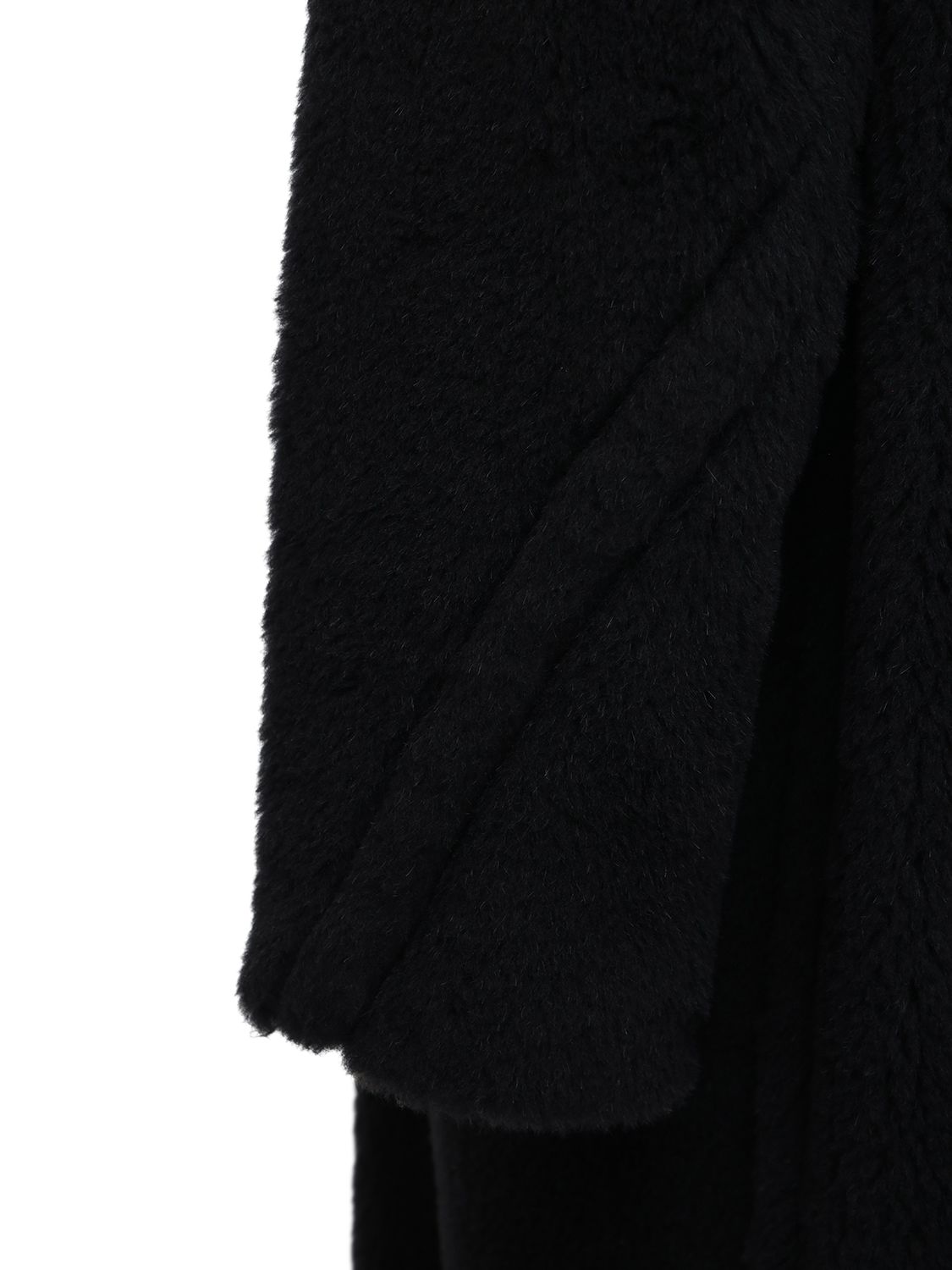 Shop Max Mara Tedgirl Alpaca Blend Long Coat In Black