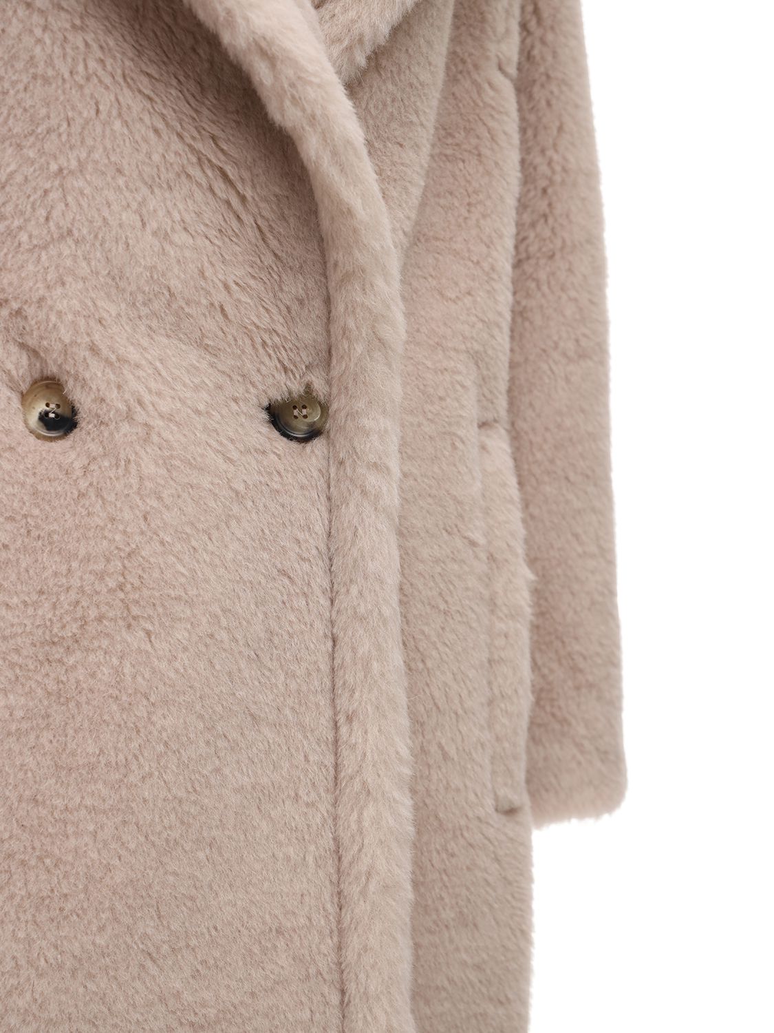 Shop Max Mara Tedgirl Alpaca Blend Long Coat In Cacha