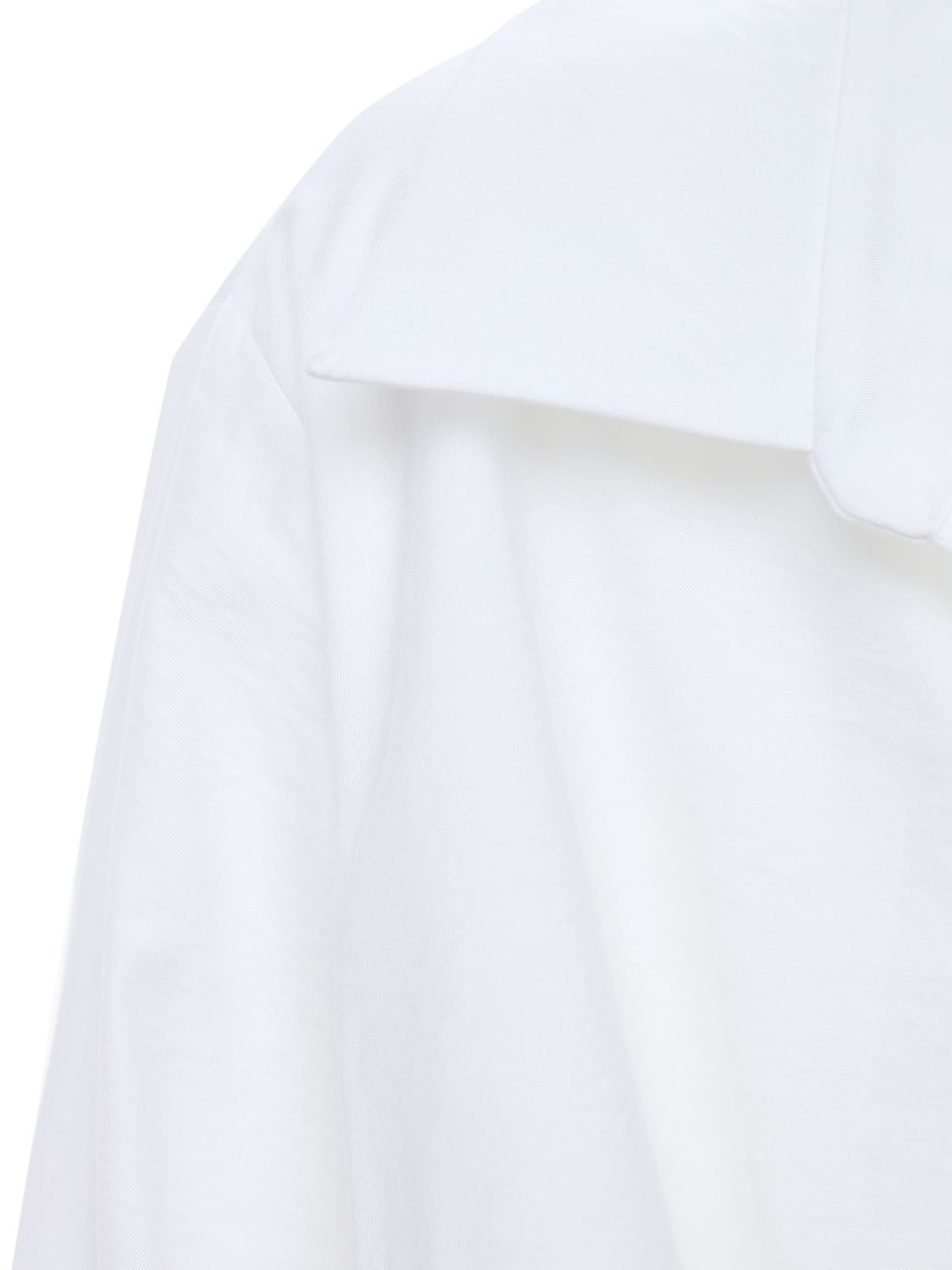 Jacquemus La Chemise Bahia Knotted Cotton Shirt In Ivory