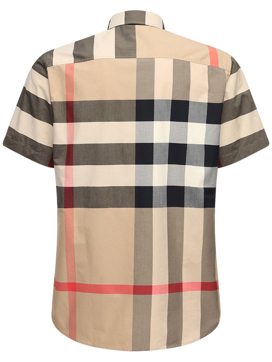 Shop Burberry Summerton Check Cotton Poplin Shirt In Archive Beige