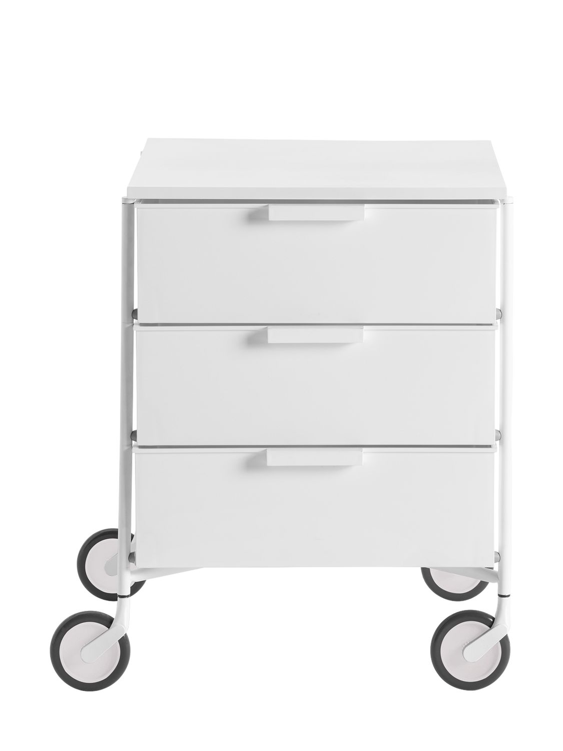 Kartell Mobil Matt Cabinet W/ Wheels In White