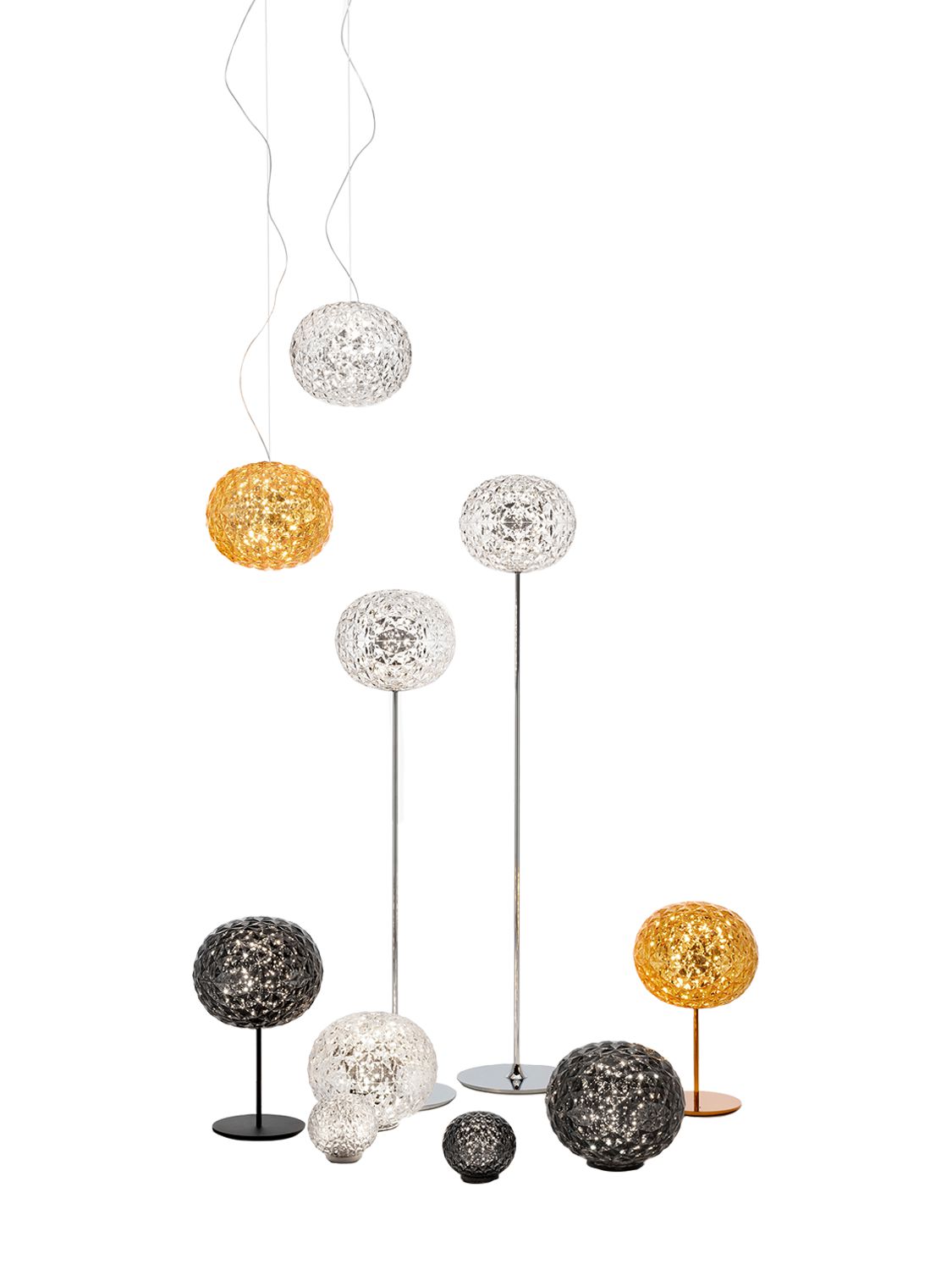 Shop Kartell Mini Planet Lamp In Fume