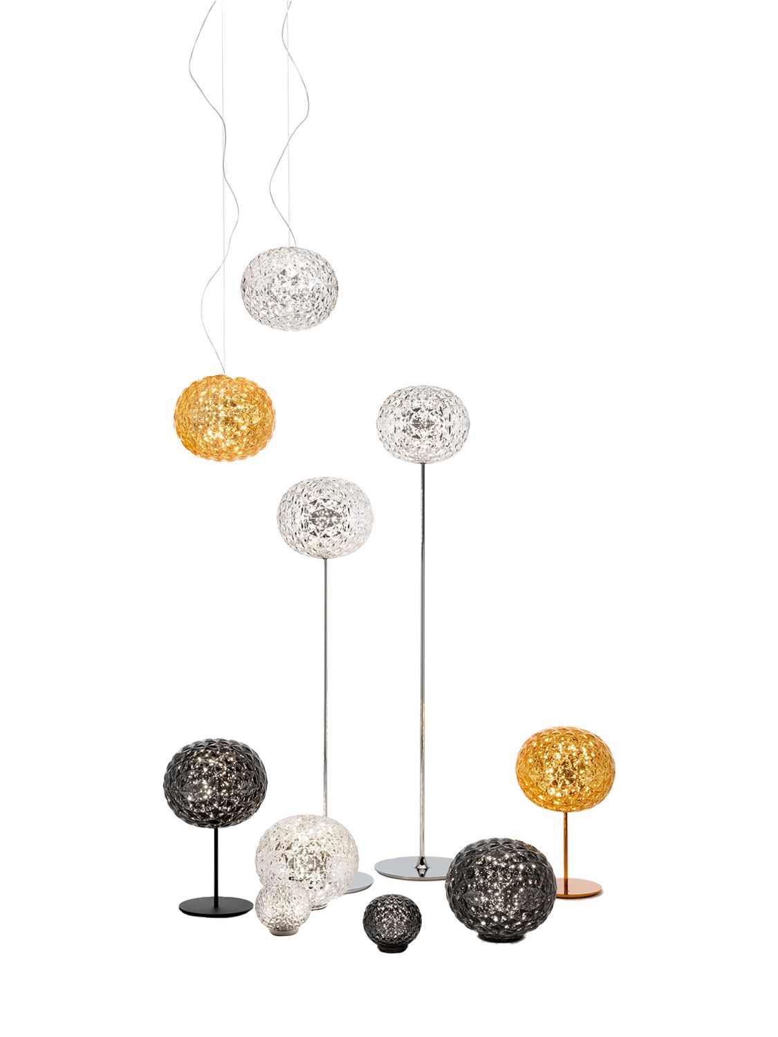 Kartell Mini Planet Table Lamp In Crystal