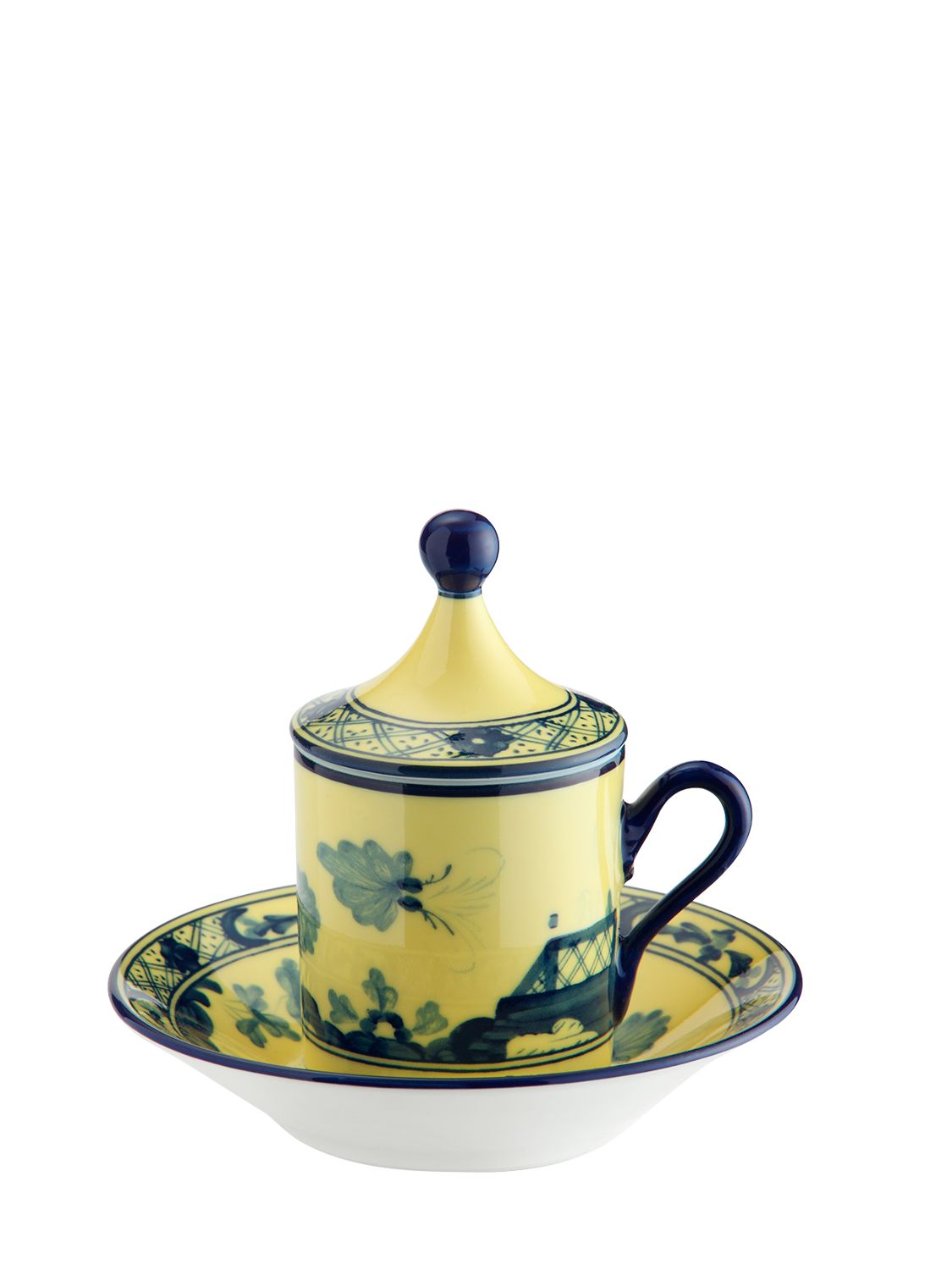Ginori 1735 Set Of 2 Oriente Italiano Espresso Cups In Citrino
