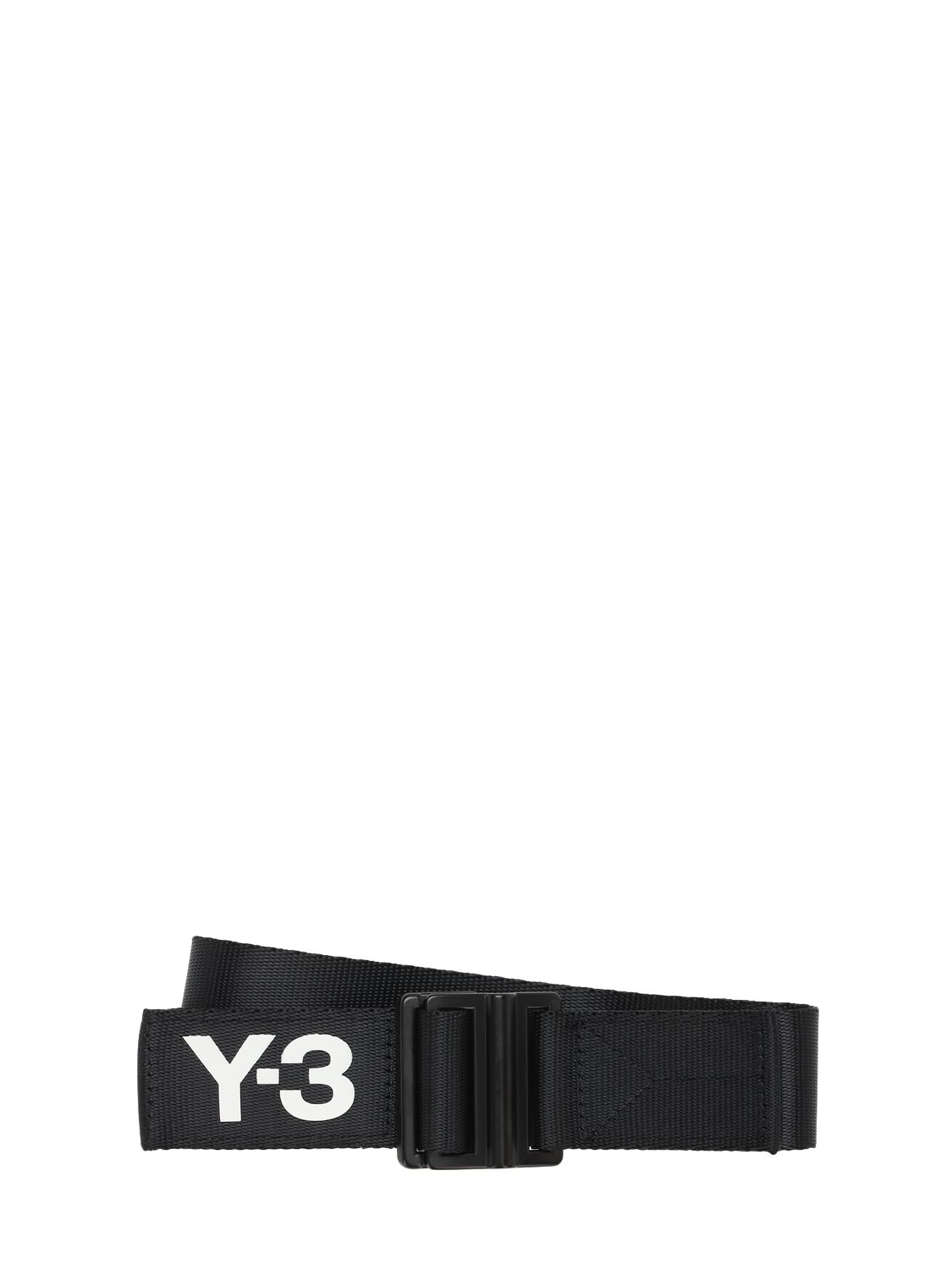 Y-3 Classic Logo Webbing Belt In Black