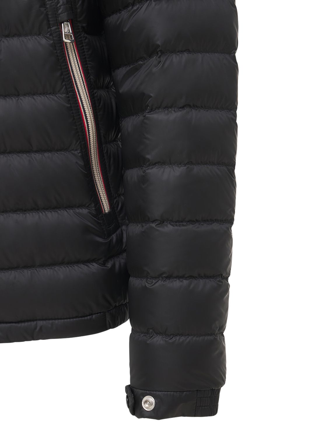 Shop Moncler Daniel Nylon Down Bomber Jacket In Black