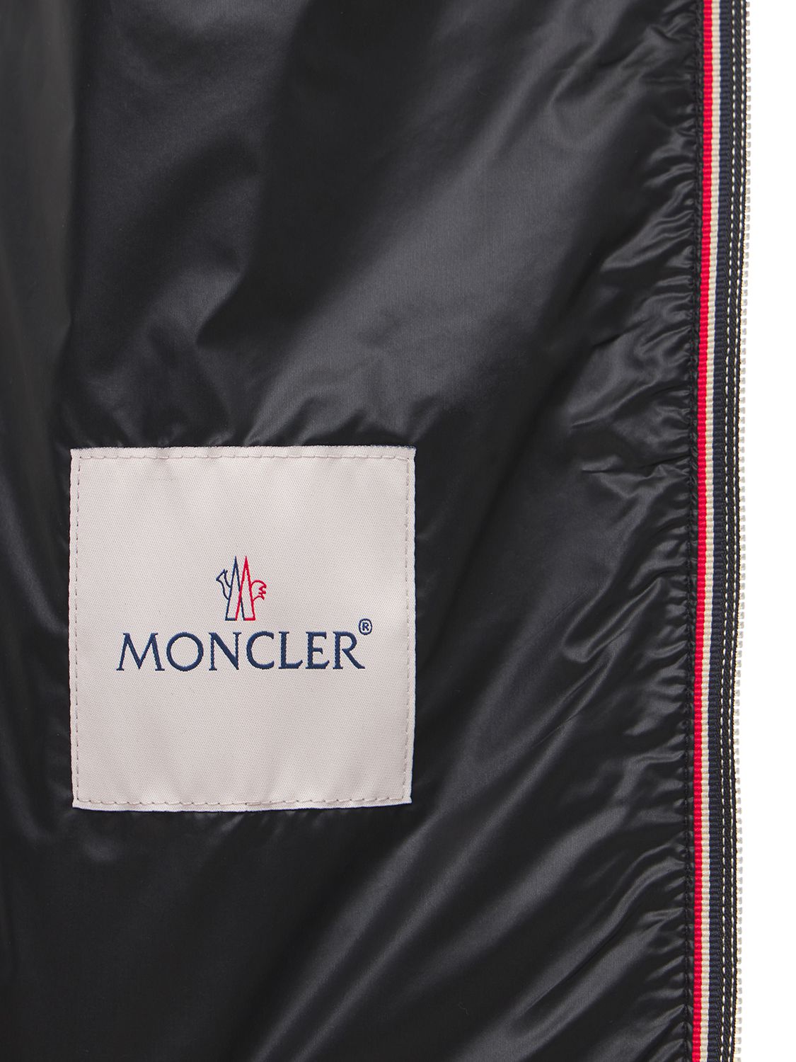 Shop Moncler Daniel Nylon Down Bomber Jacket In Black
