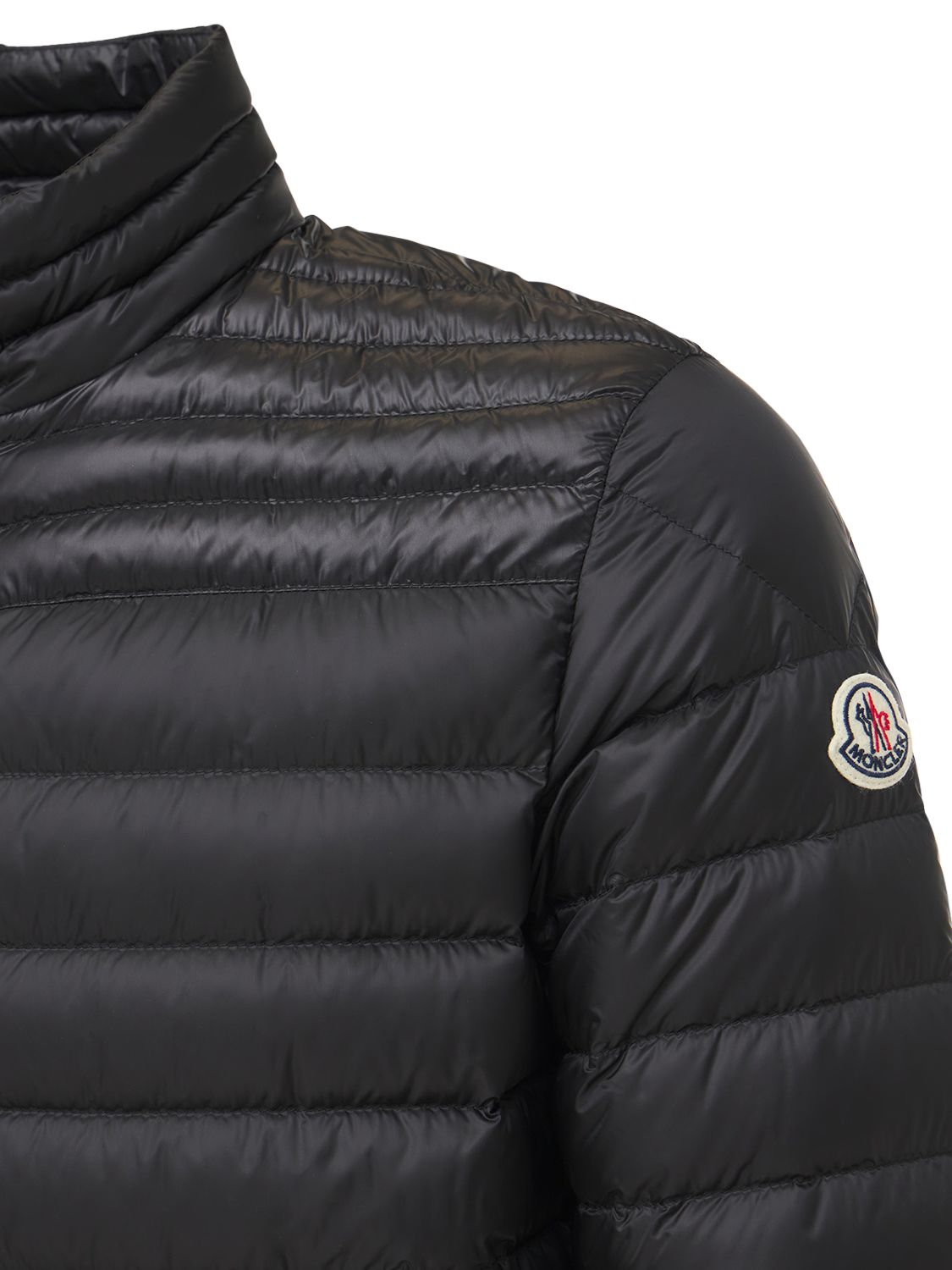 Shop Moncler Daniel Nylon Down Bomber Jacket In Black