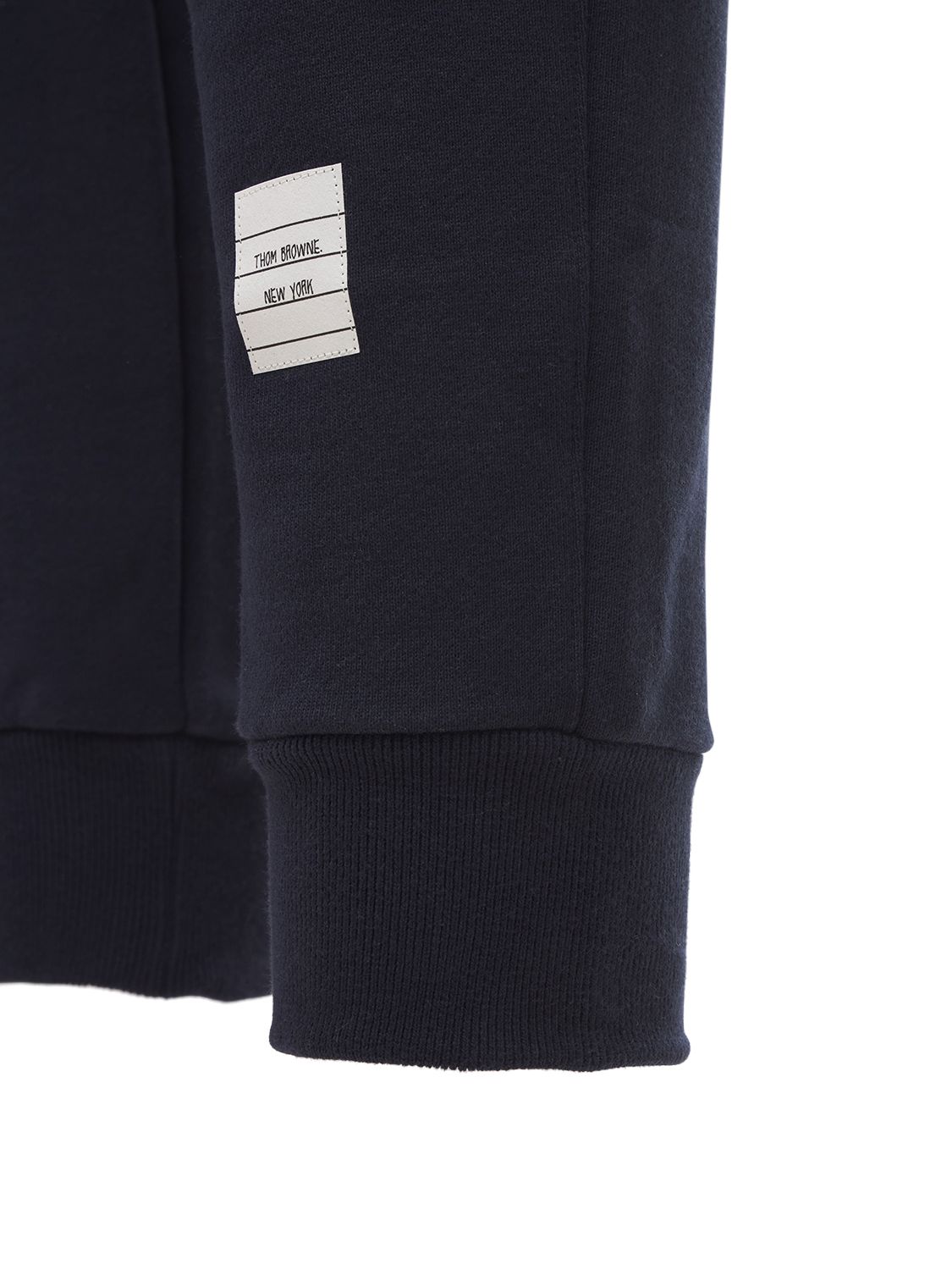 Thom Browne Blue Cotton Jogger With 4 Bar Detail In Blue