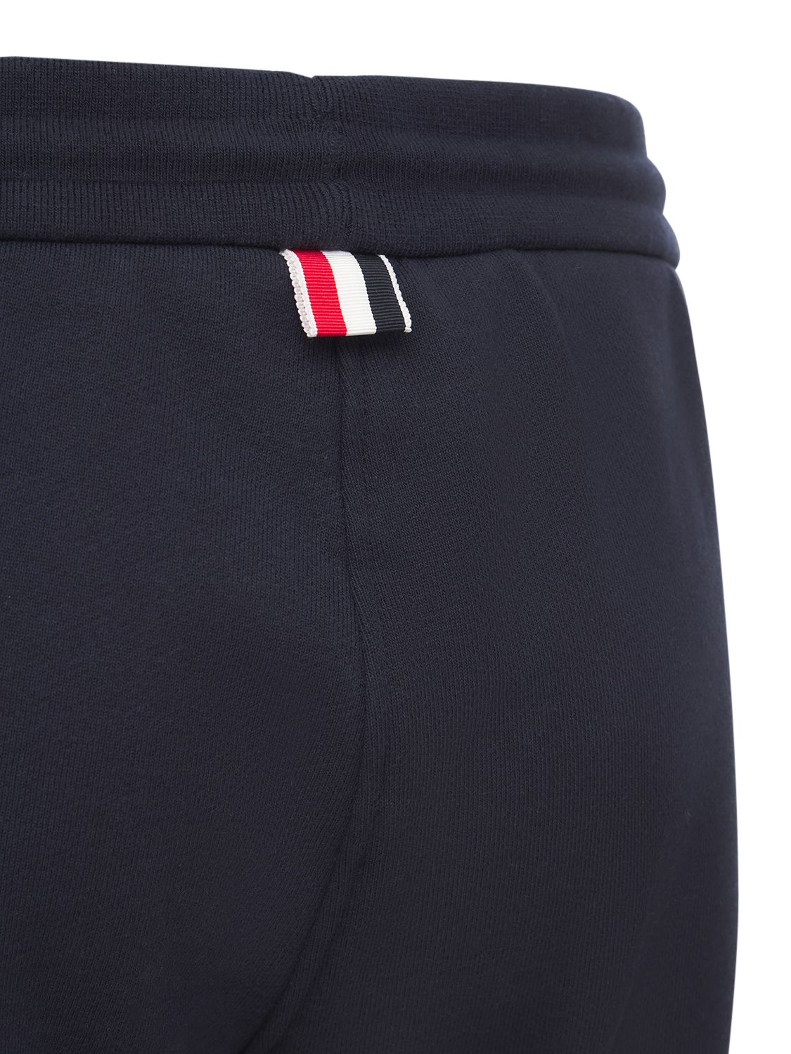 Thom Browne Blue Cotton Jogger With 4 Bar Detail In Blue