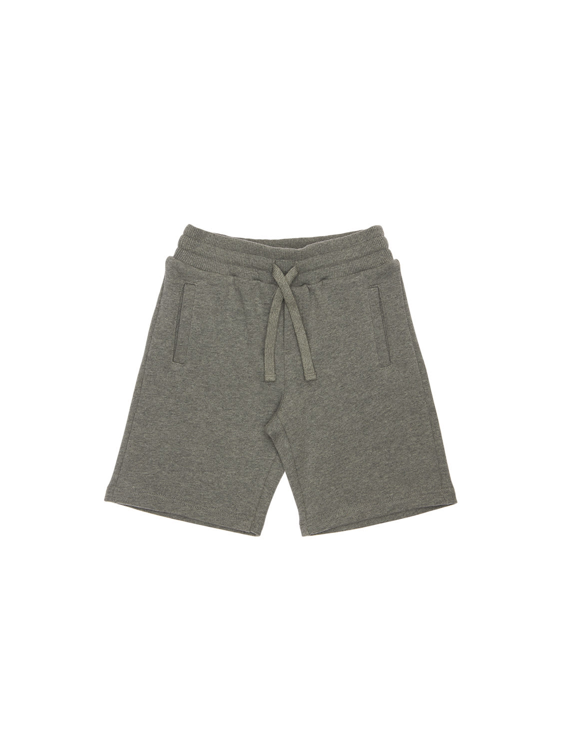 DOLCE & GABBANA Logo Tag Cotton Sweat Shorts