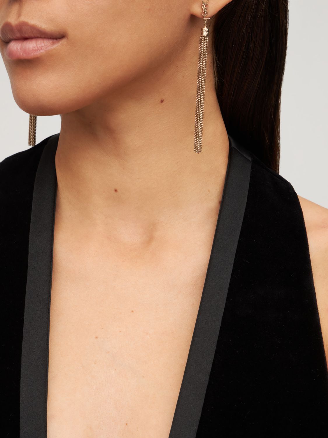 Loulou Bo Chain Tassel Earrings