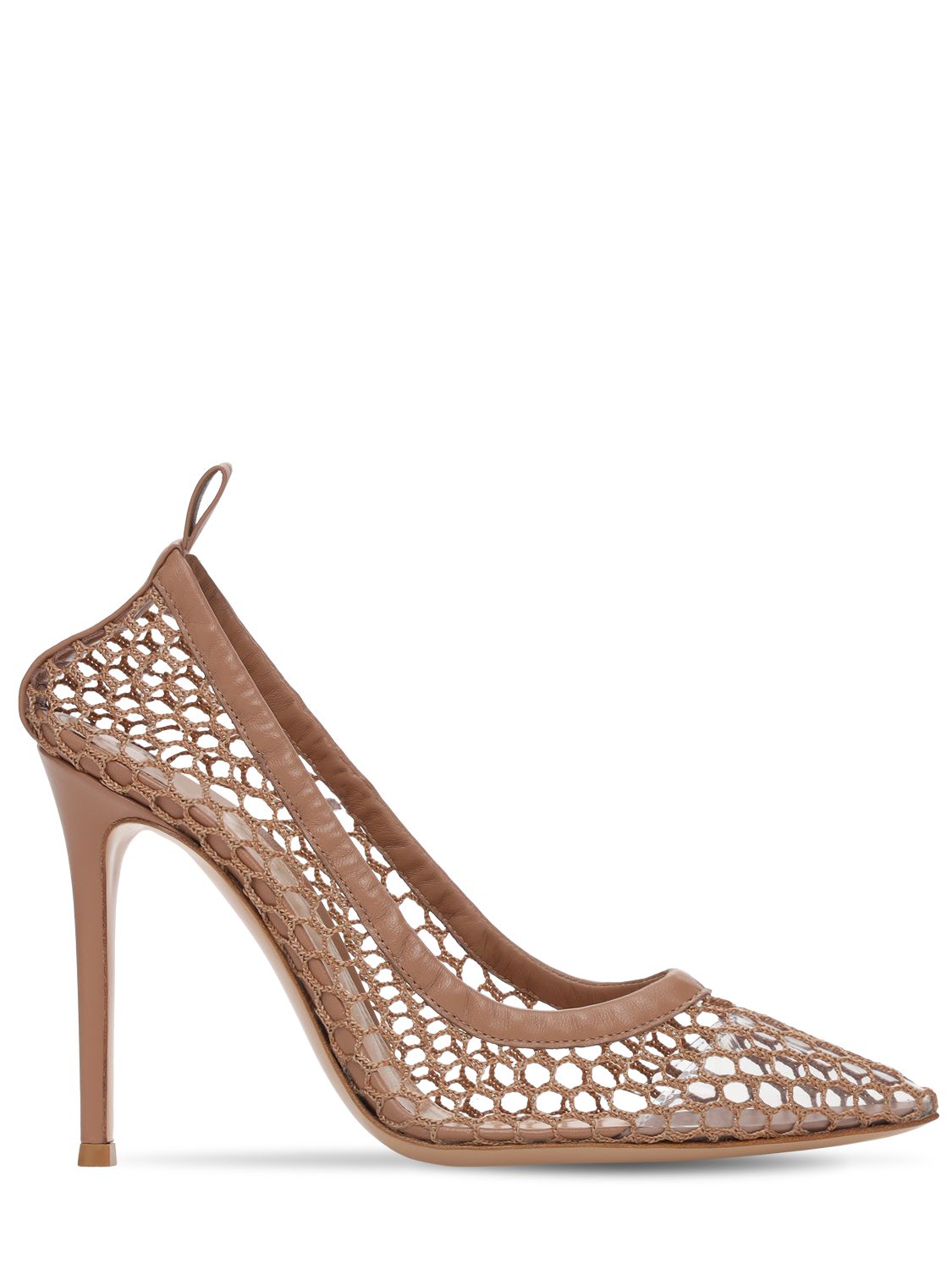 Escarpins En Mesh Et Cuir Alisia 105 Mm - GIANVITO ROSSI - Modalova