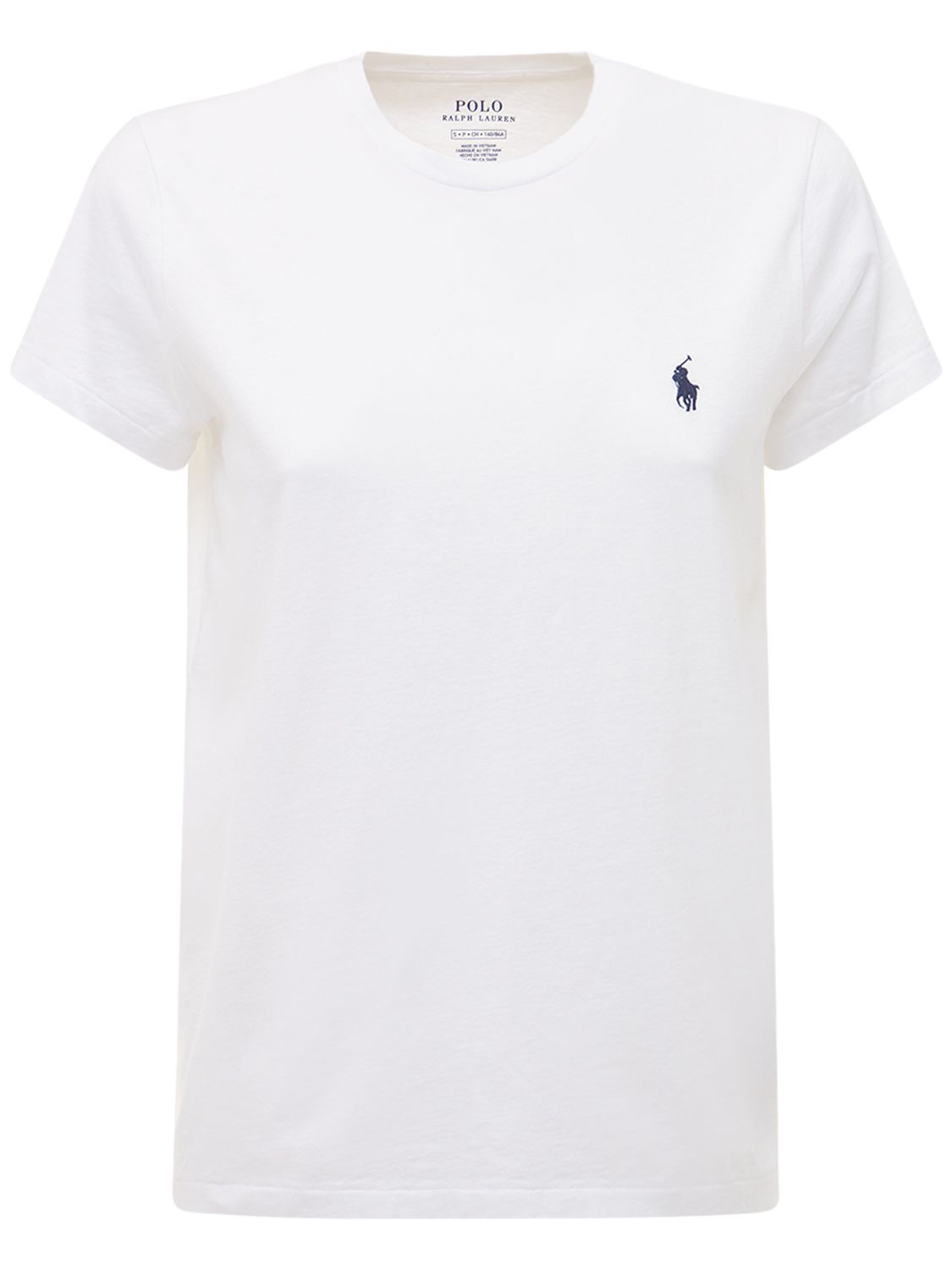 Polo Ralph Lauren T-shirt Aus Baumwolljersey Mit Logo In White