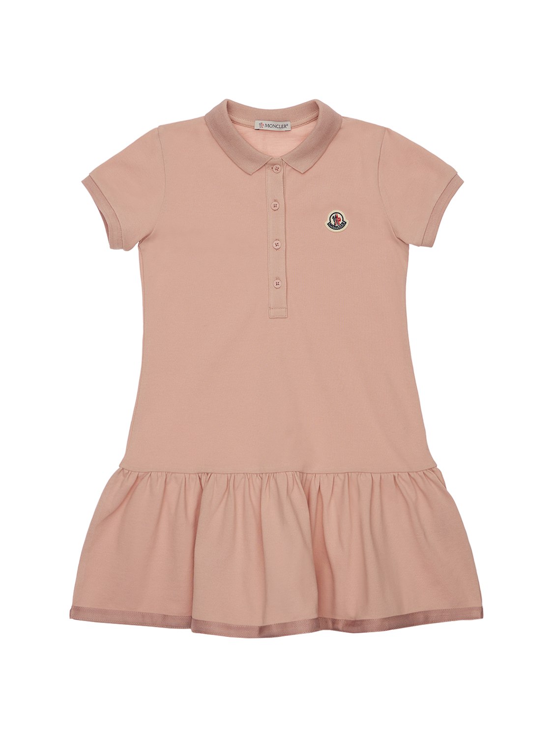 Moncler | Kids-girls Cotton Polo Dress Pink 8a