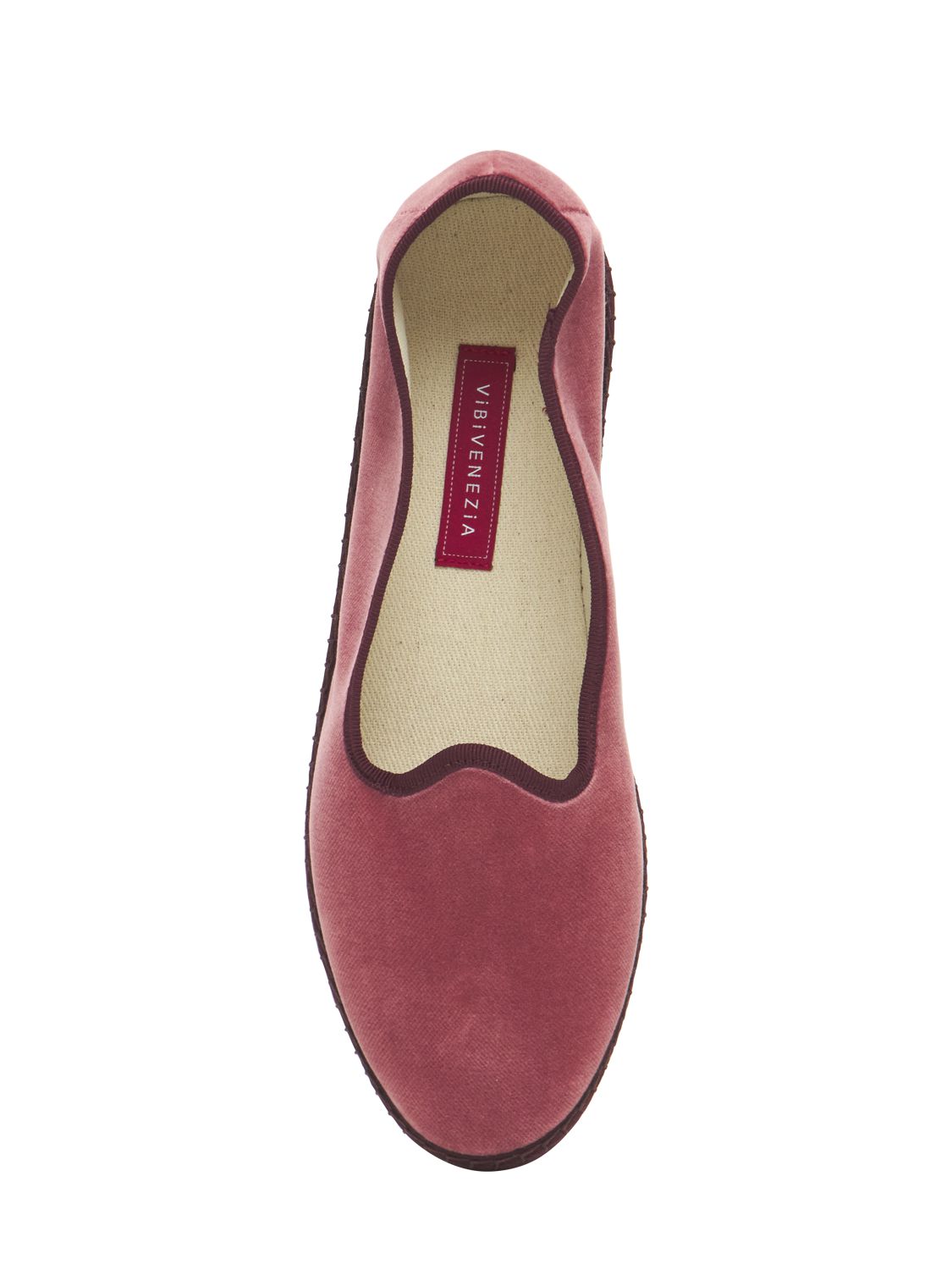 Shop Vibi Venezia 10mm Marie Antoinette Velvet Slippers In Dark Pink