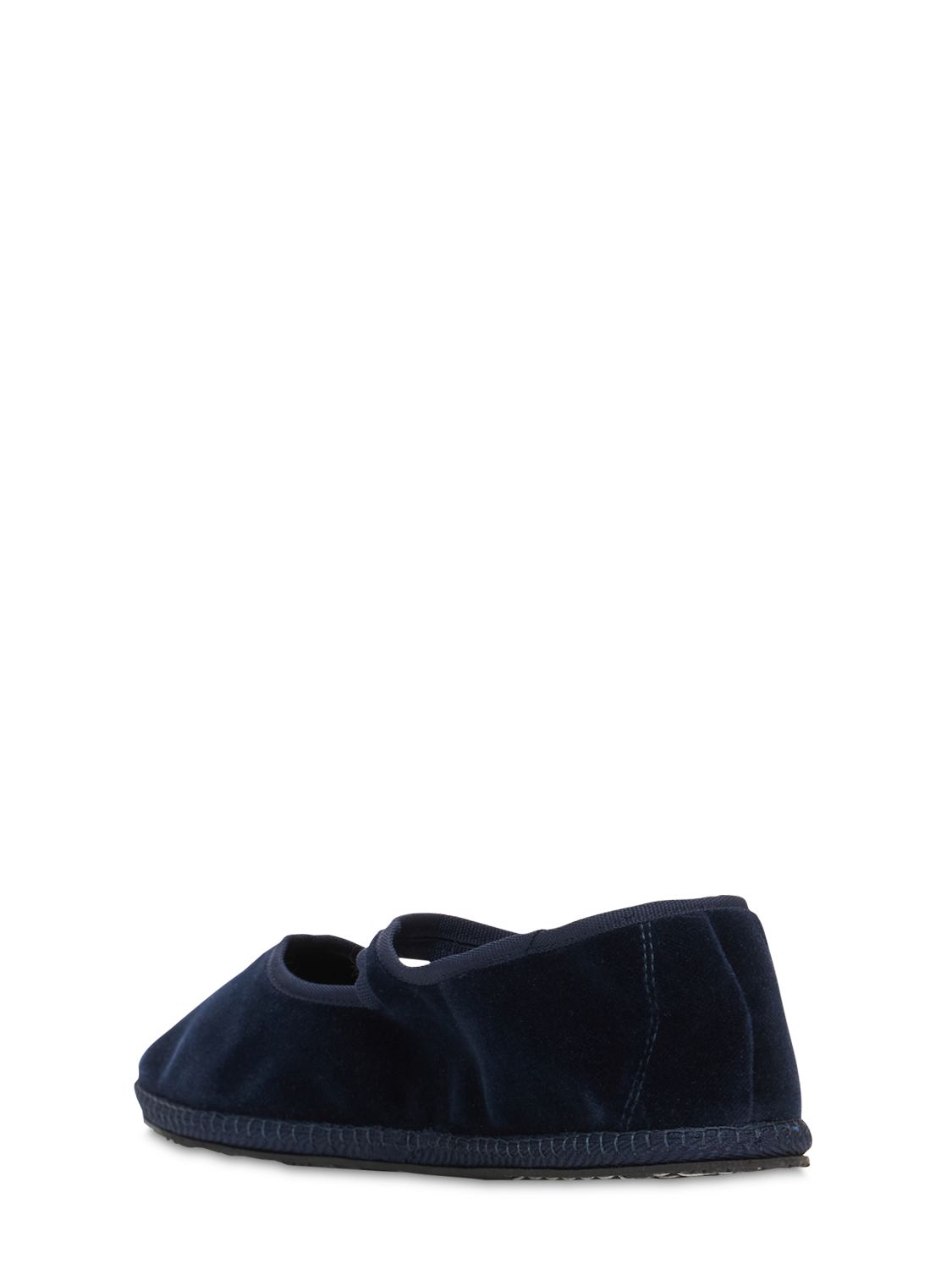 Shop Vibi Venezia 10mm Mary Jane Blu Velvet Slippers In Navy