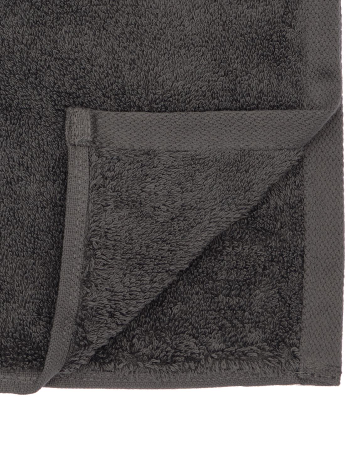 Tekla Set Of 3 Organic Cotton Towels In Charcoal
