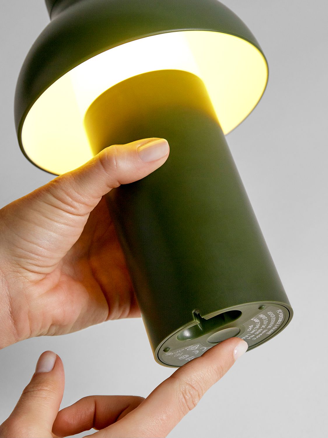 Shop Hay Pc Portable Table Lamp In Olive Green