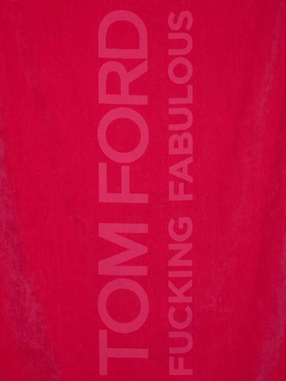 Tom Ford Fabulous Cotton Beach Towel In Hot Pink