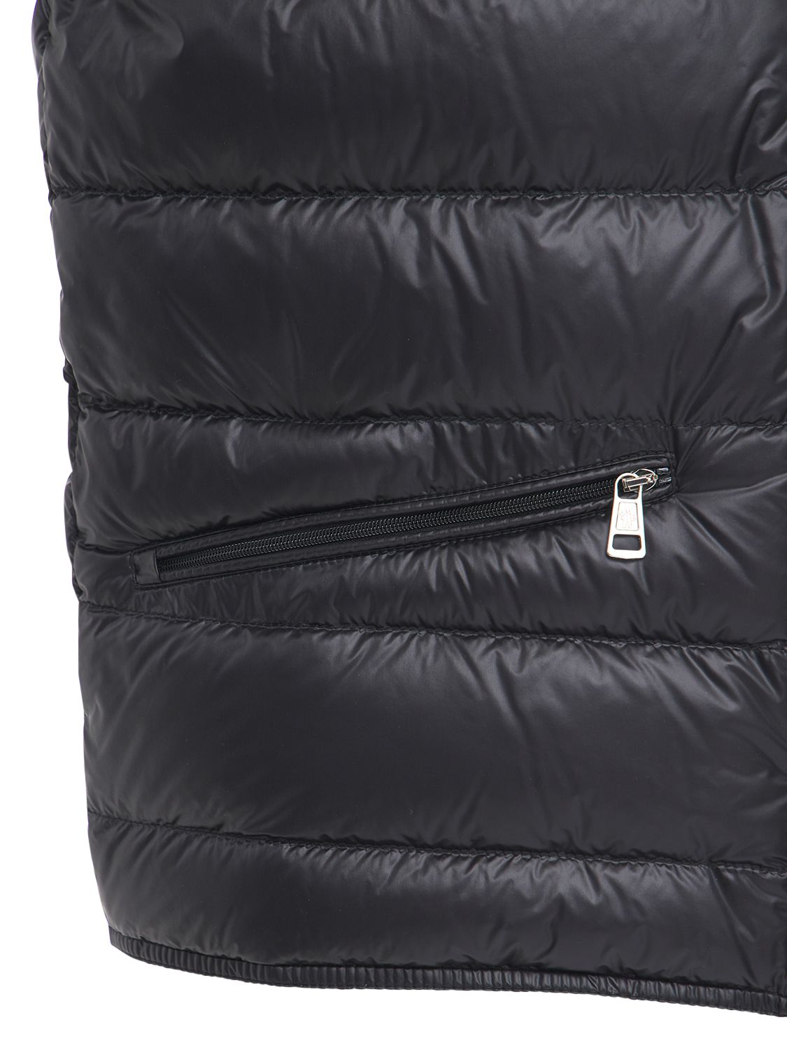 Shop Moncler Gui Quilted Nylon Down Vest In Black