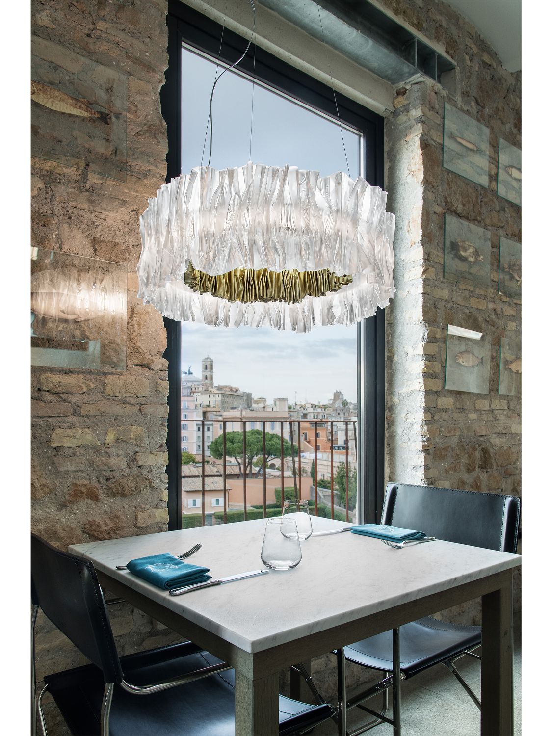 Shop Slamp Accordéon 2700 Kelvin Suspension Lamp In Transparent