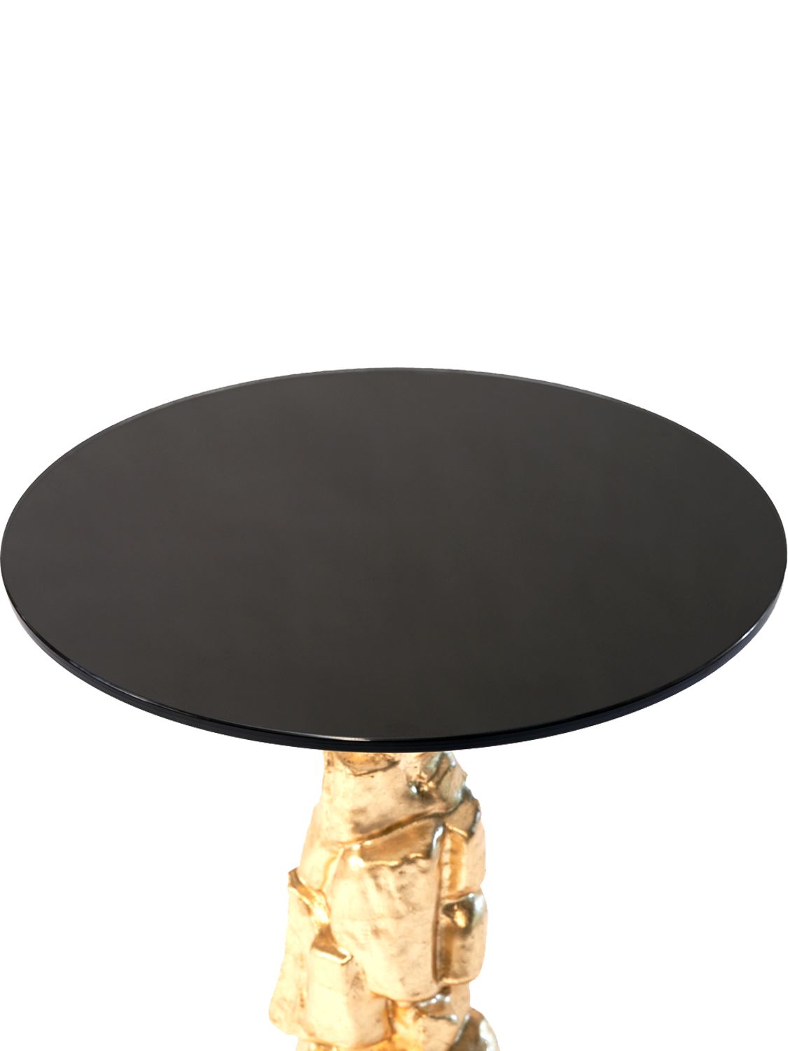 Shop Marioni Edith Round Table In Gold/black