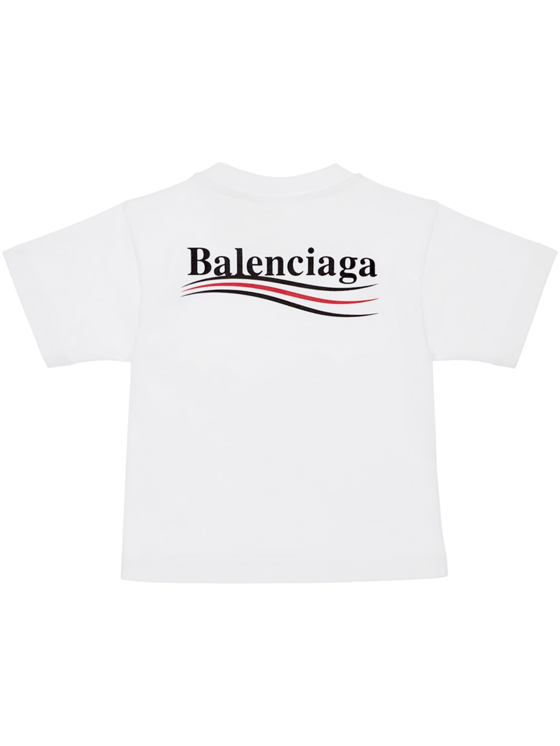 Shop Balenciaga Organic Cotton T-shirt In White